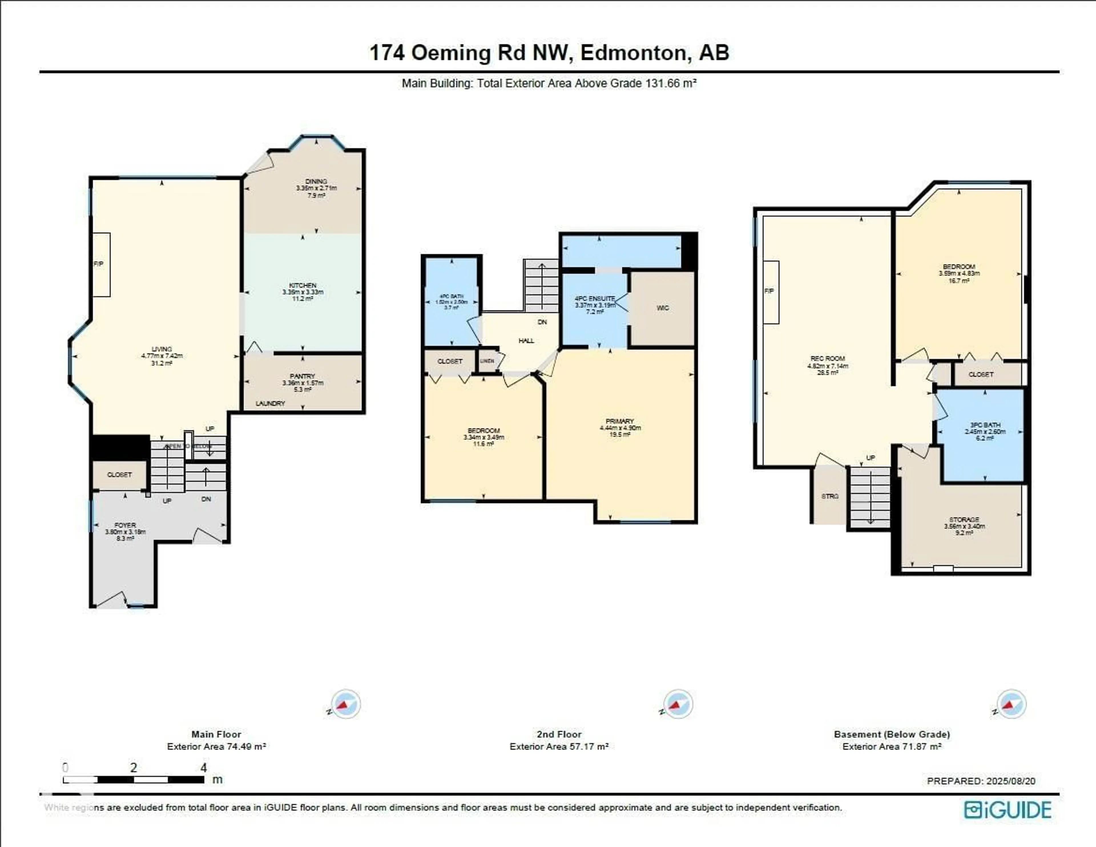 Floor plan for 174 OEMING RD, Edmonton Alberta T6R2G2