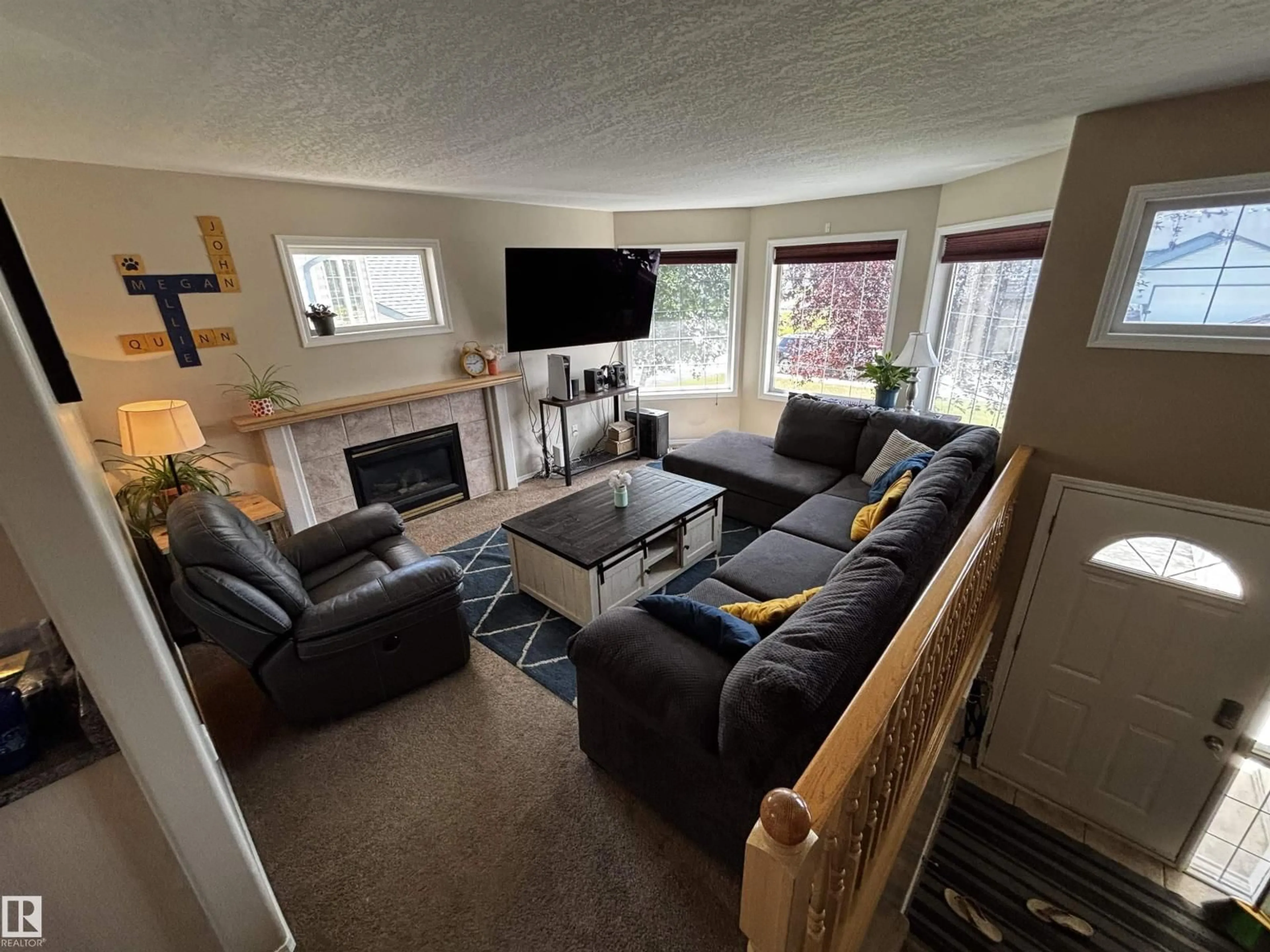 Living room with furniture, unknown for 152 MACKAY CR, Hinton Alberta T7V2T7