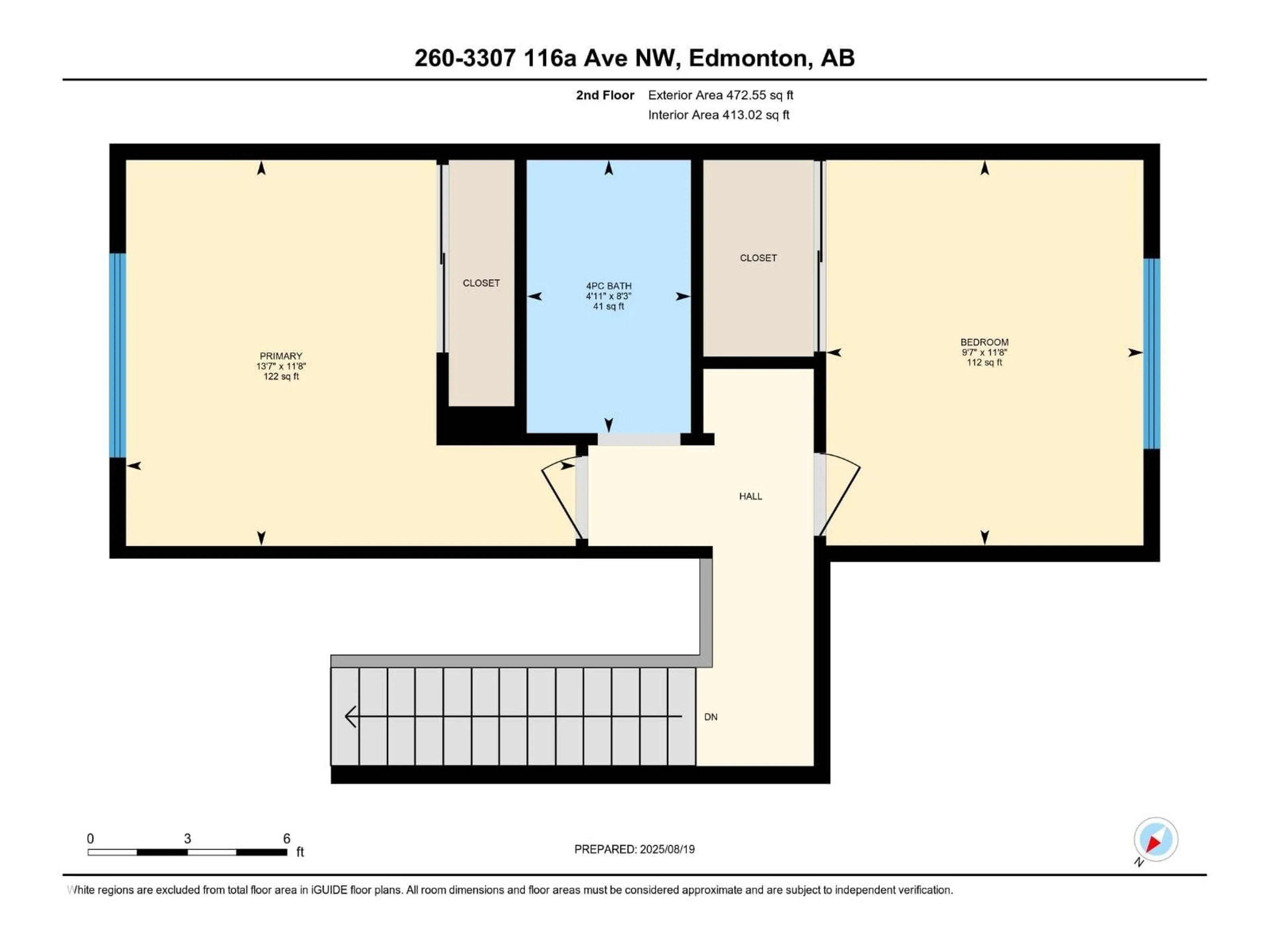 Floor plan for 260 - 3307 116A AV, Edmonton Alberta T5W5J9
