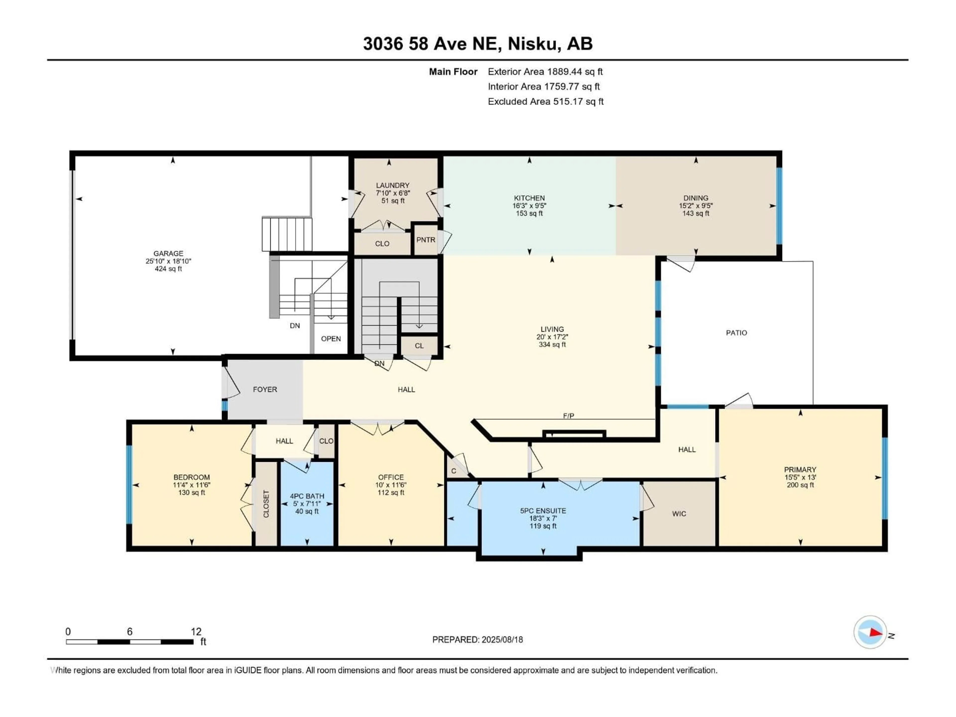 Floor plan for NE - 3036 58 AV, Rural Leduc County Alberta T4X0X9