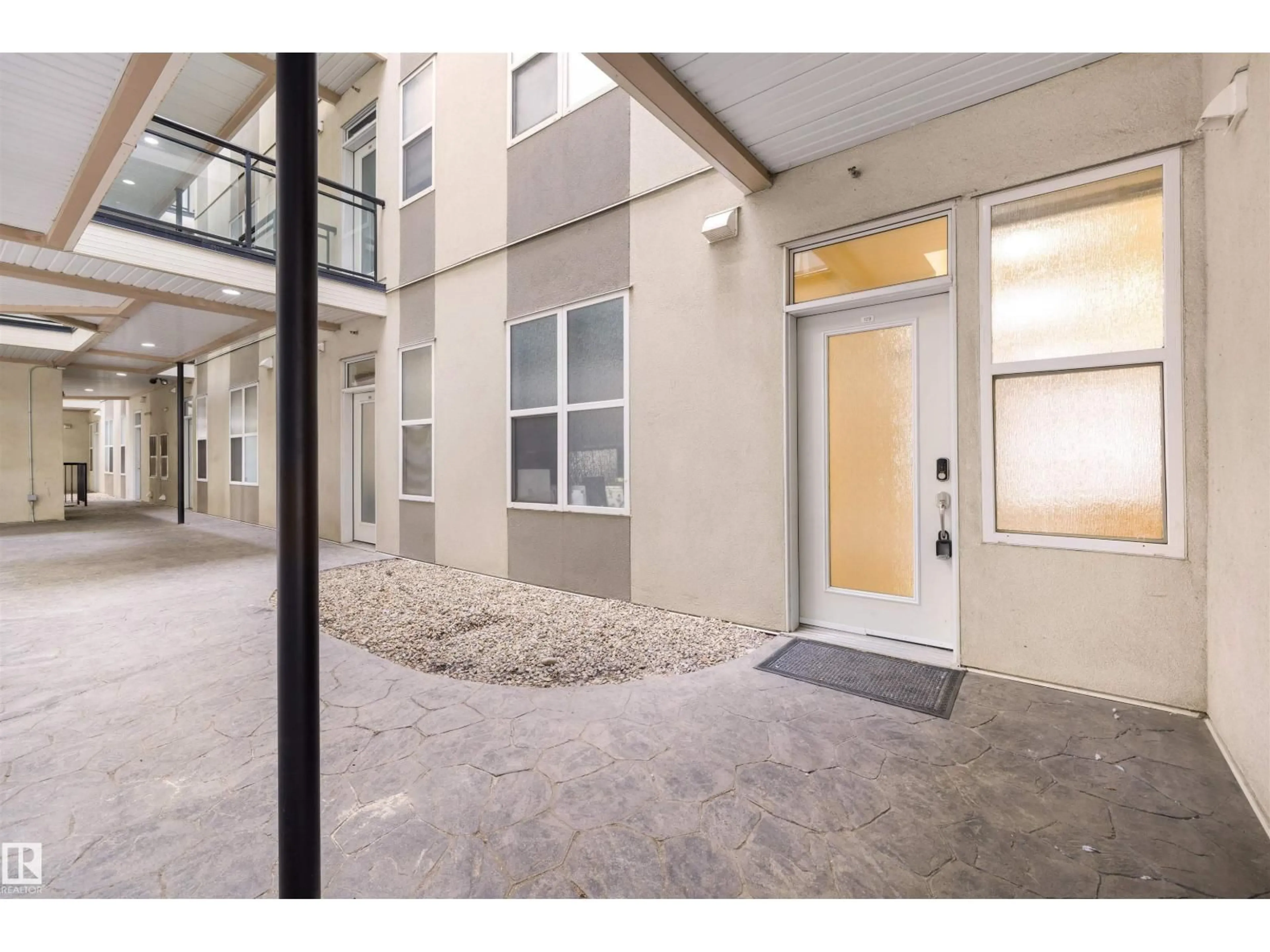 Indoor entryway for #129 - 10407 122 ST, Edmonton Alberta T5N4B8