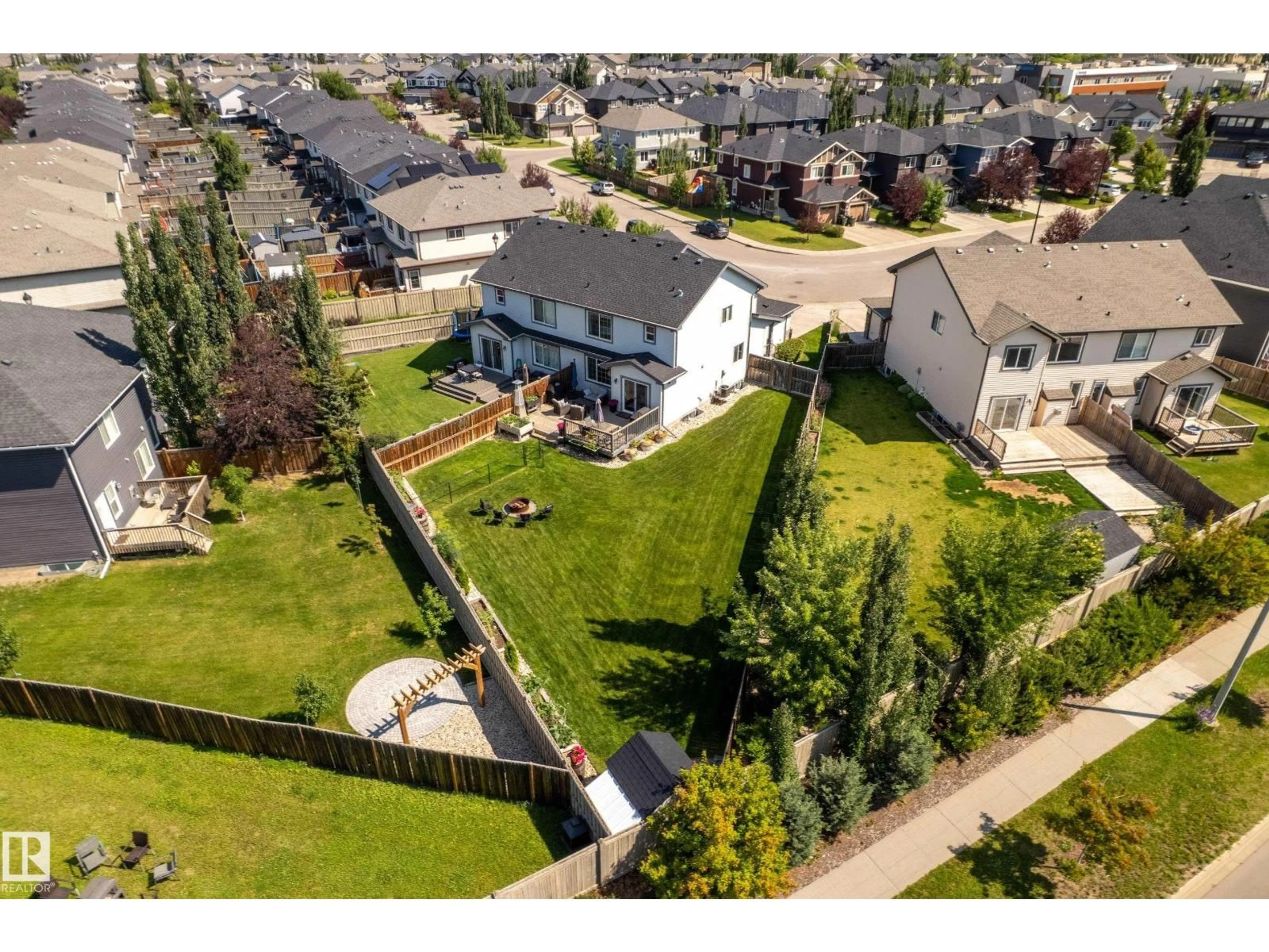 A pic from outside/outdoor area/front of a property/back of a property/a pic from drone, street for SW - 1228 176 ST, Edmonton Alberta T6W2J8