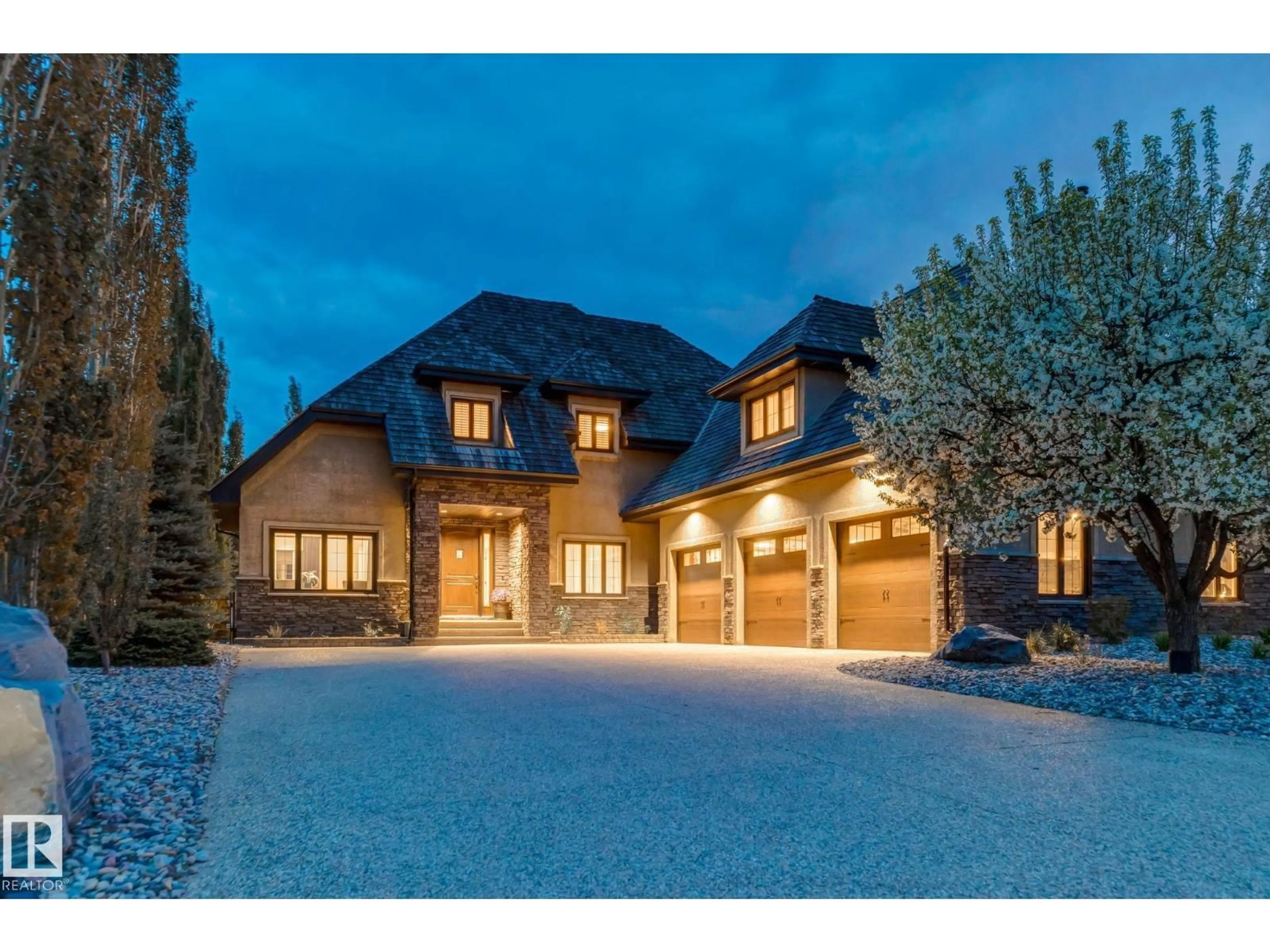 Home with brick exterior material, street for 151 25015 TWP ROAD 544 A, Rural Sturgeon County Alberta T8T0B9