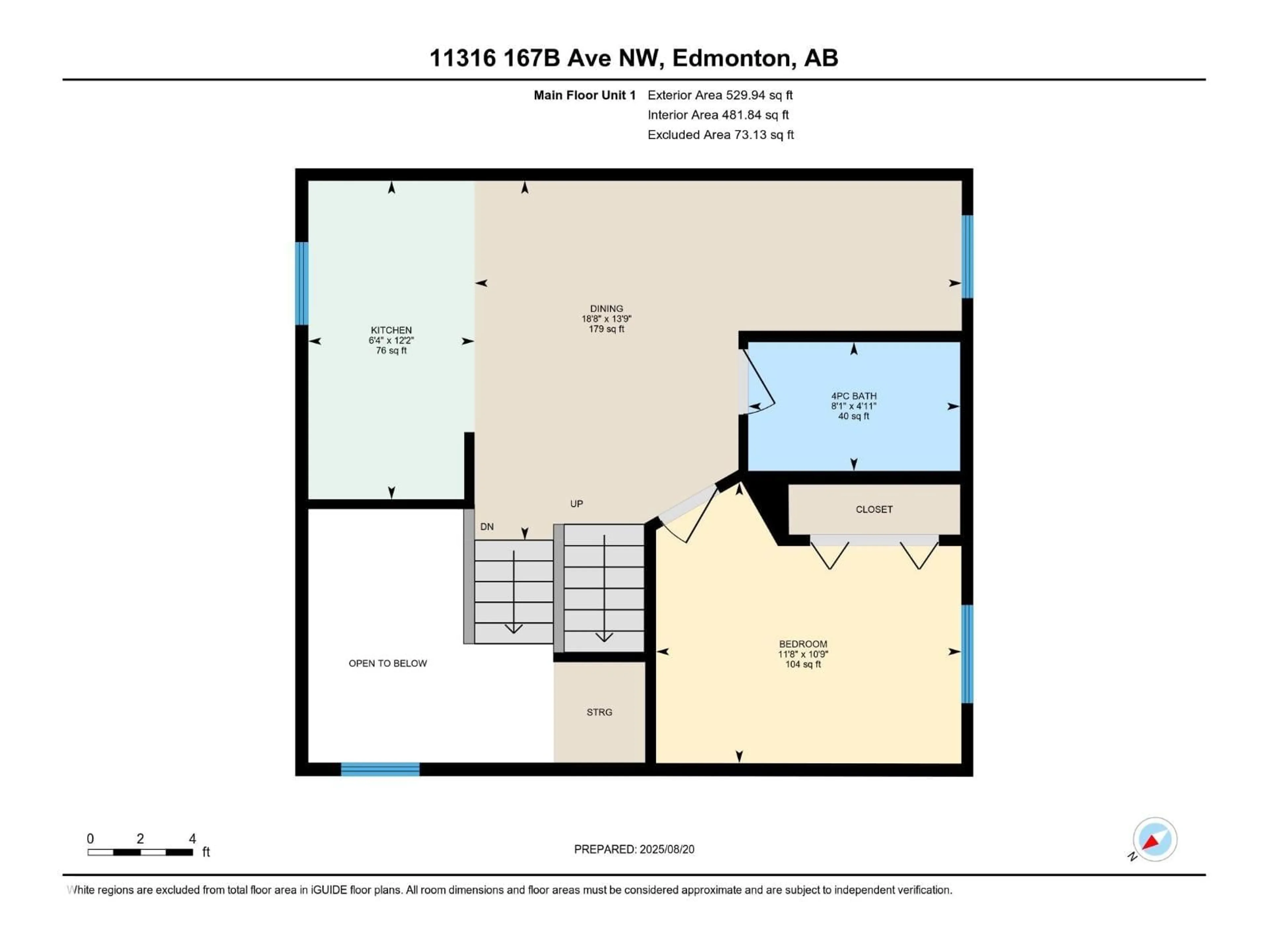 Floor plan for NW - 11316 167B AV, Edmonton Alberta T5X6G8