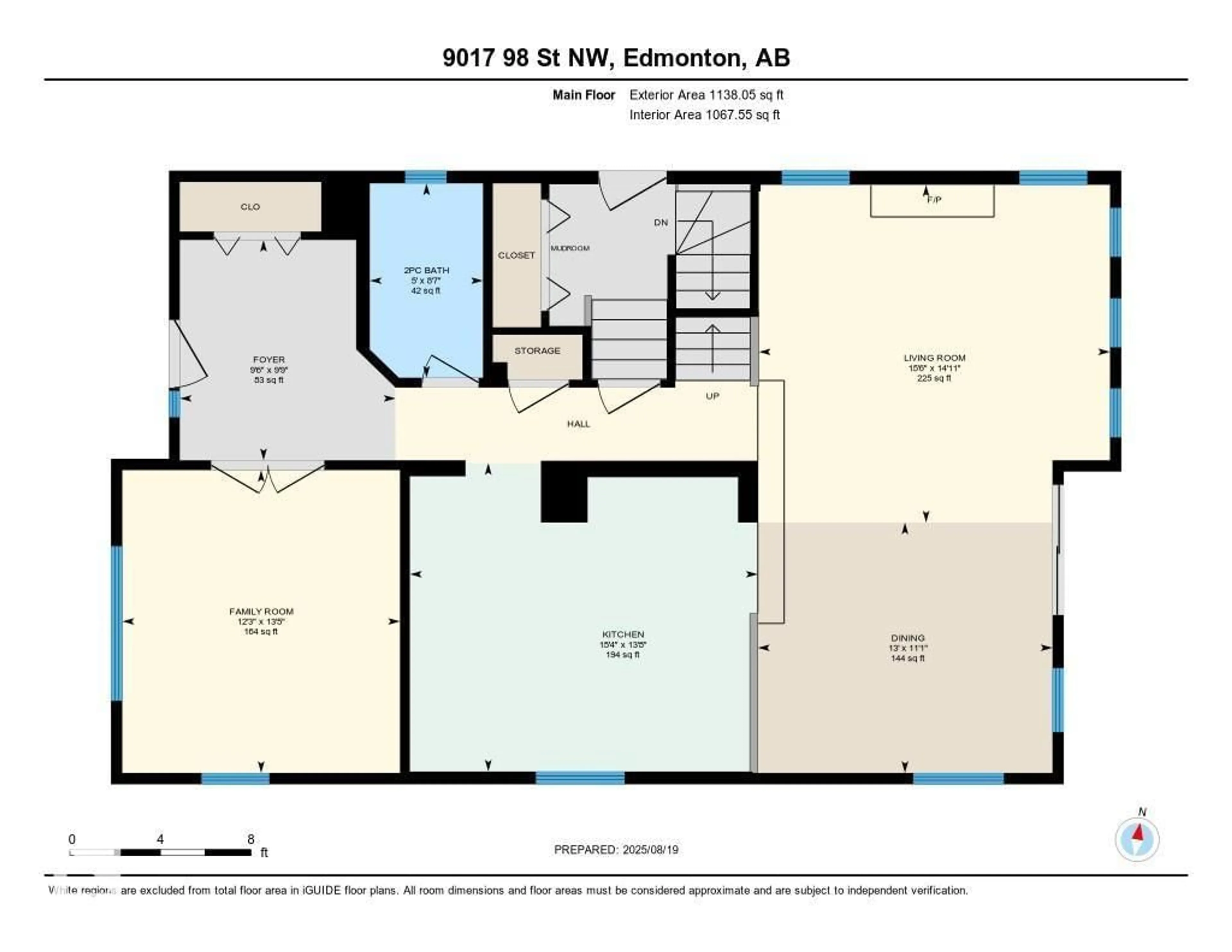 Floor plan for 9017 98 ST, Edmonton Alberta T6E3M6