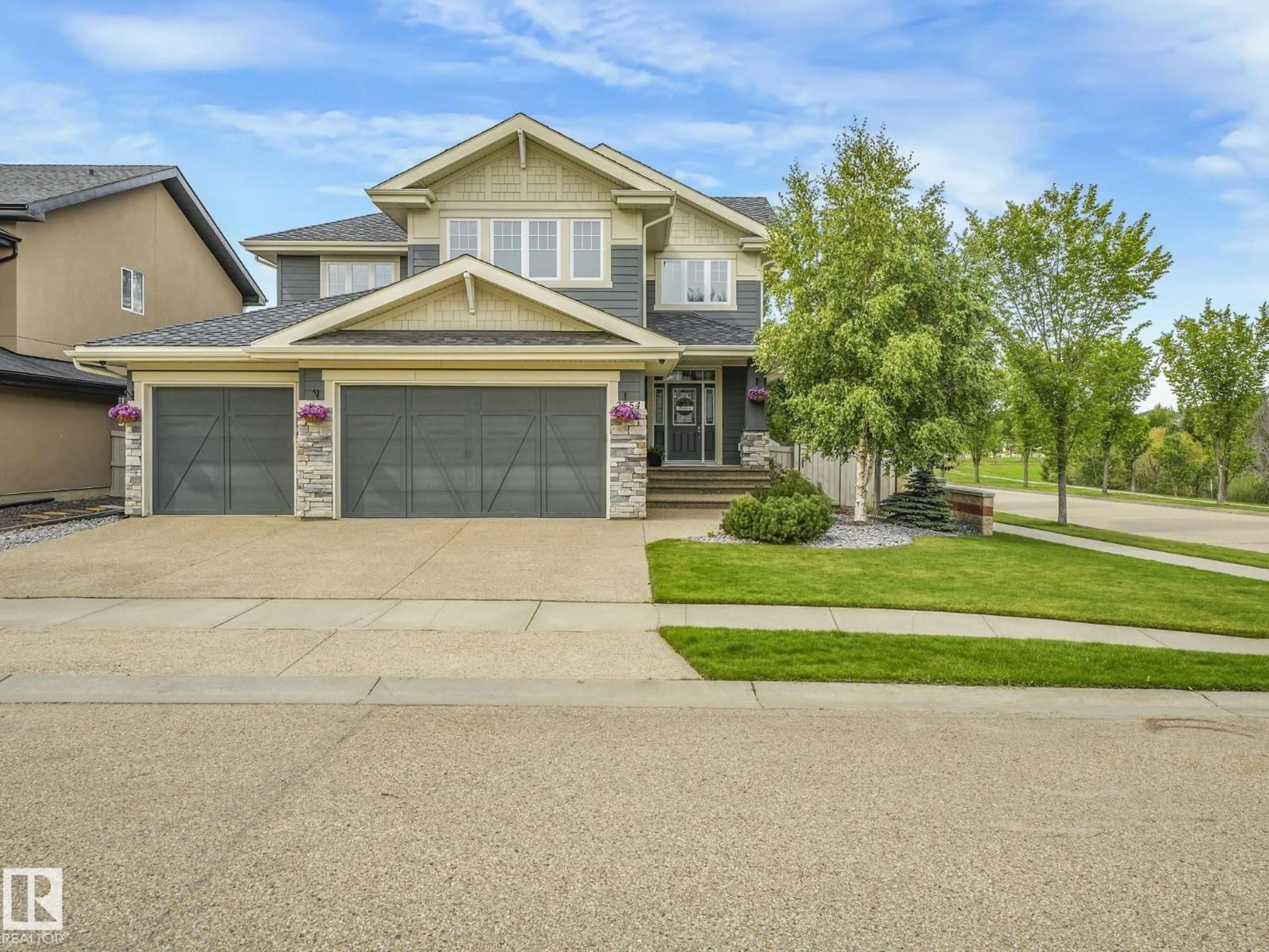 Home with brick exterior material, street for 2554 CAMERON RAVINE LD, Edmonton Alberta T6M0L2