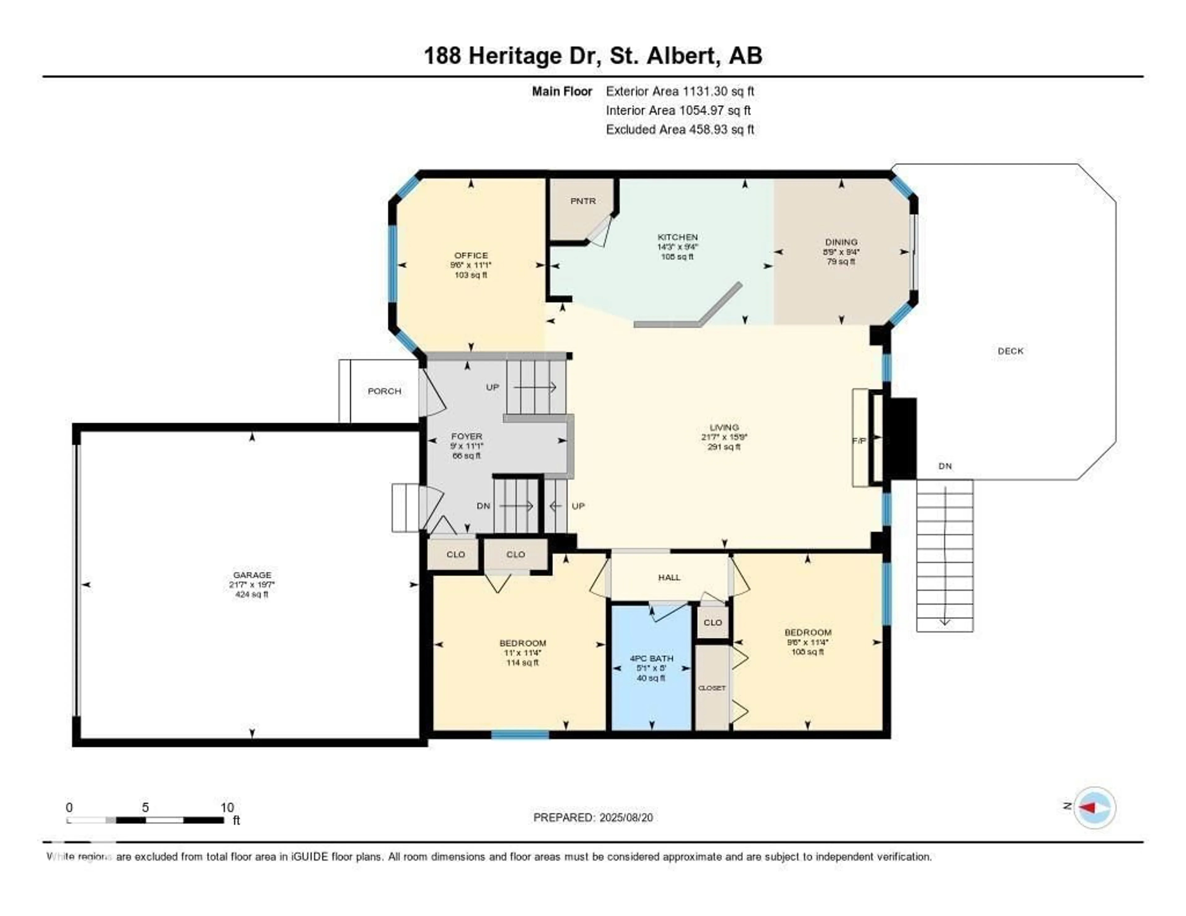 Floor plan for 188 HERITAGE DR, St. Albert Alberta T8N5W4