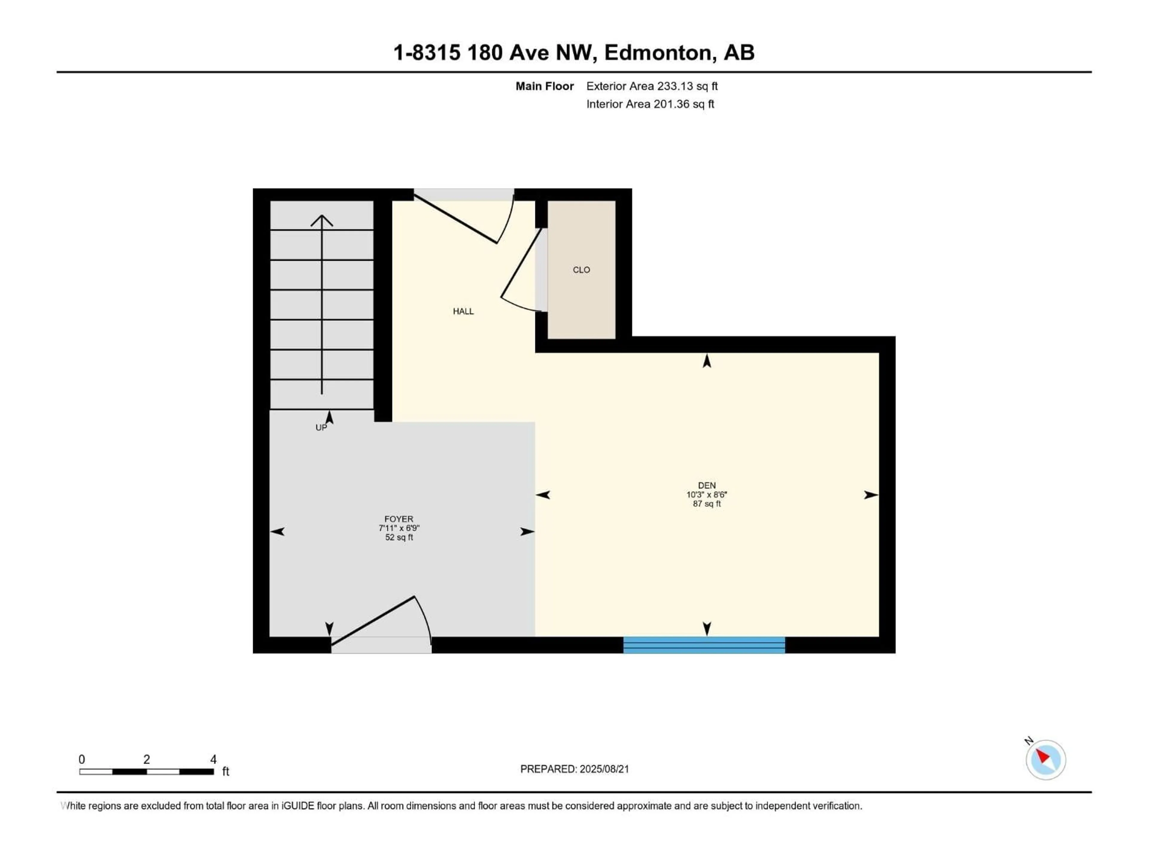 Floor plan for 8315 180 AV, Edmonton Alberta T5Z0J2