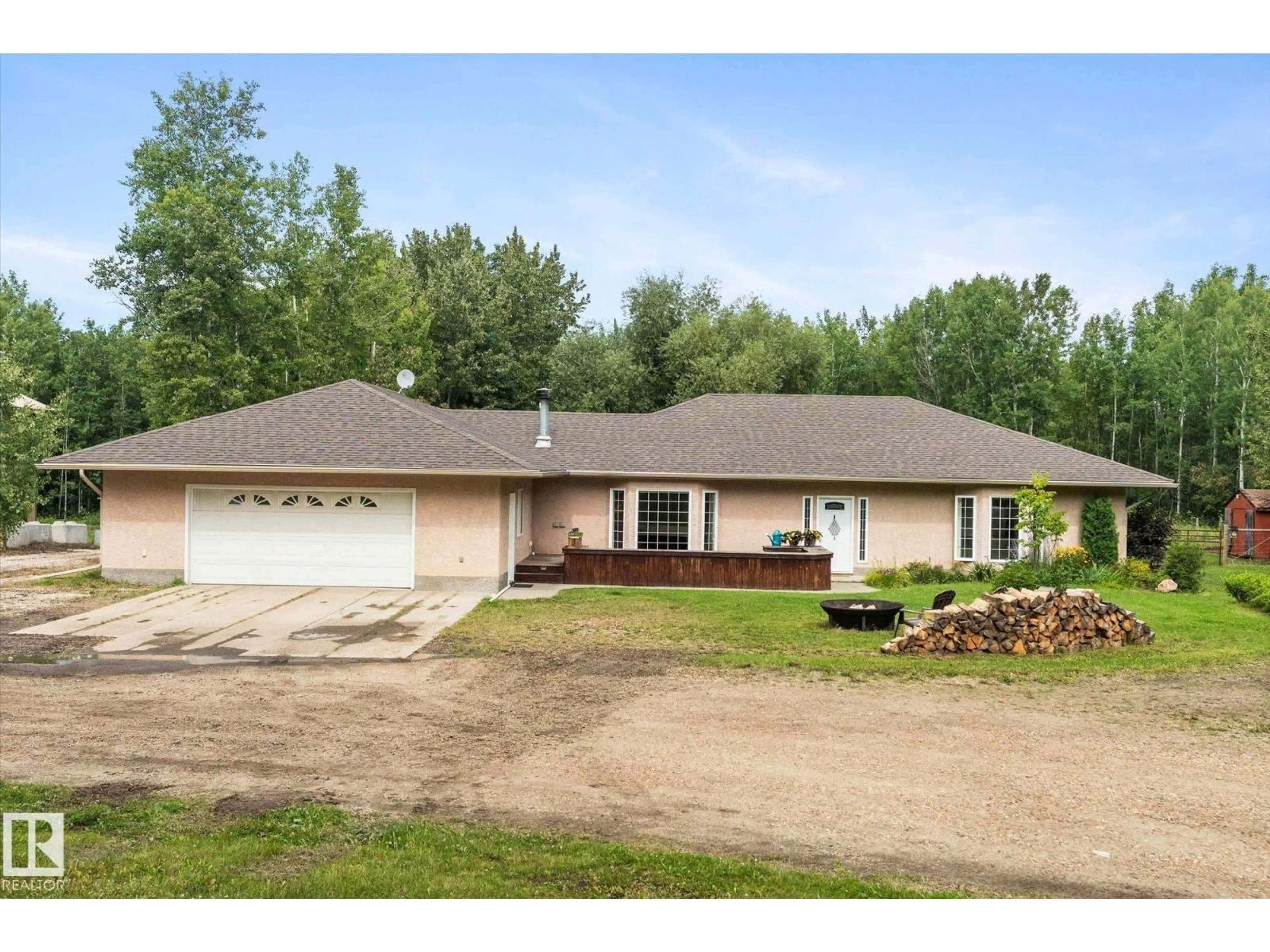 A pic from outside/outdoor area/front of a property/back of a property/a pic from drone, unknown for 53510 - 151 HWY 43, Rural Lac Ste. Anne County Alberta T0E1V0