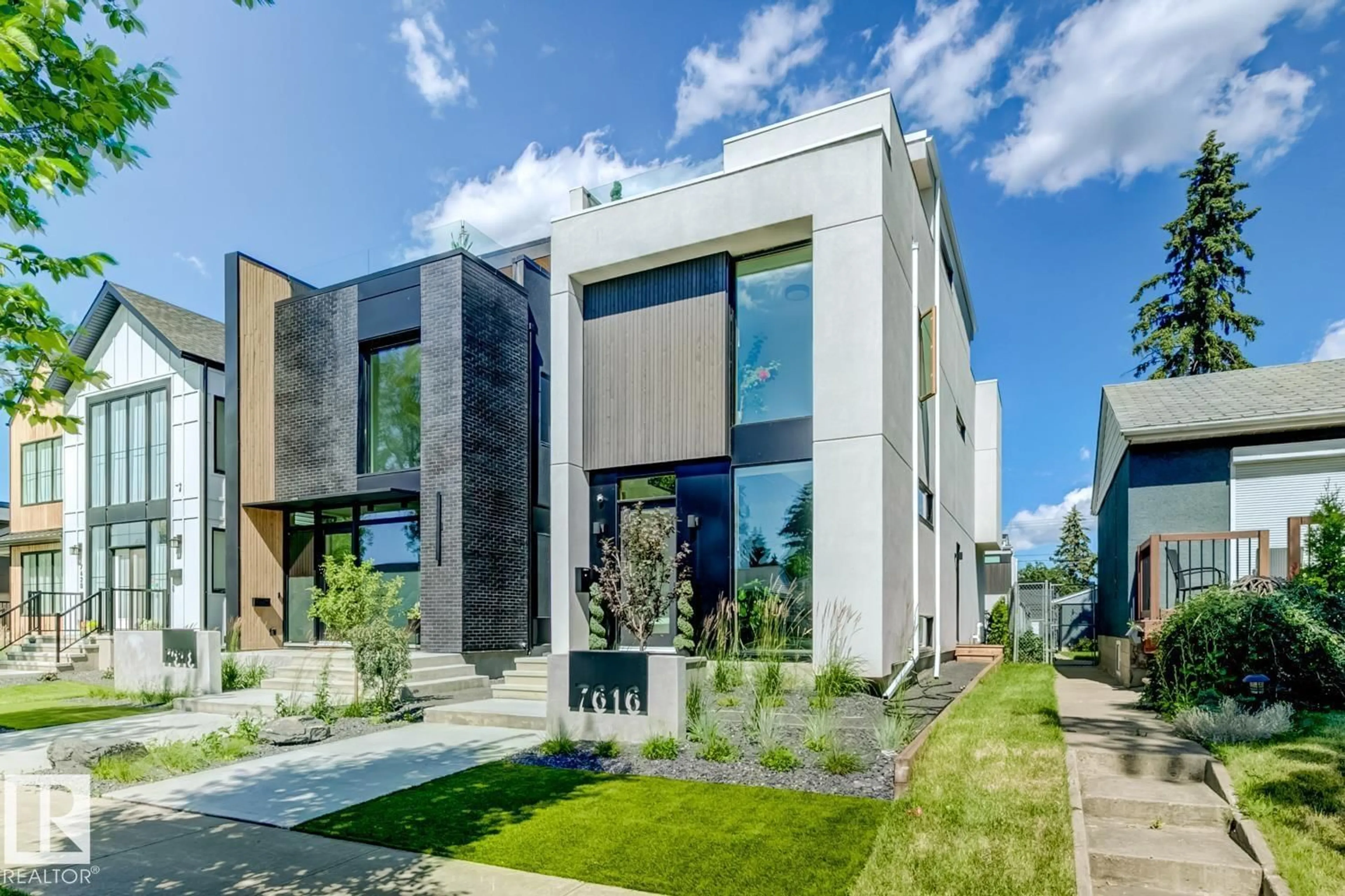 Home with brick exterior material, street for 7616 83 AV, Edmonton Alberta T6C1A3