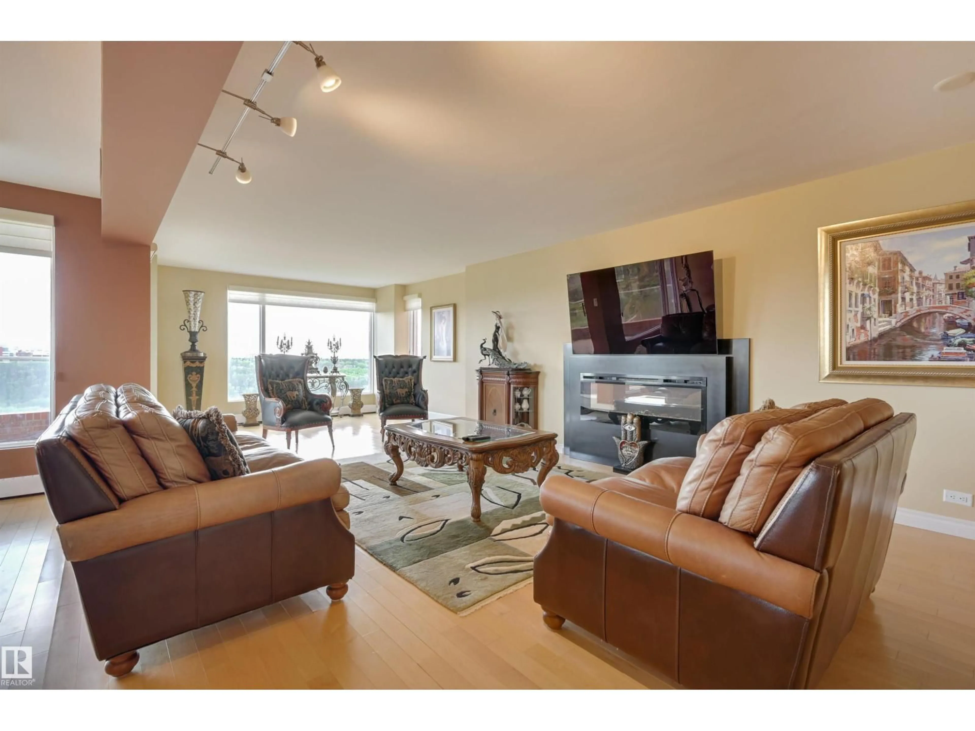 Living room with furniture, unknown for 10010 - 1101 119 ST, Edmonton Alberta T5K1Y8