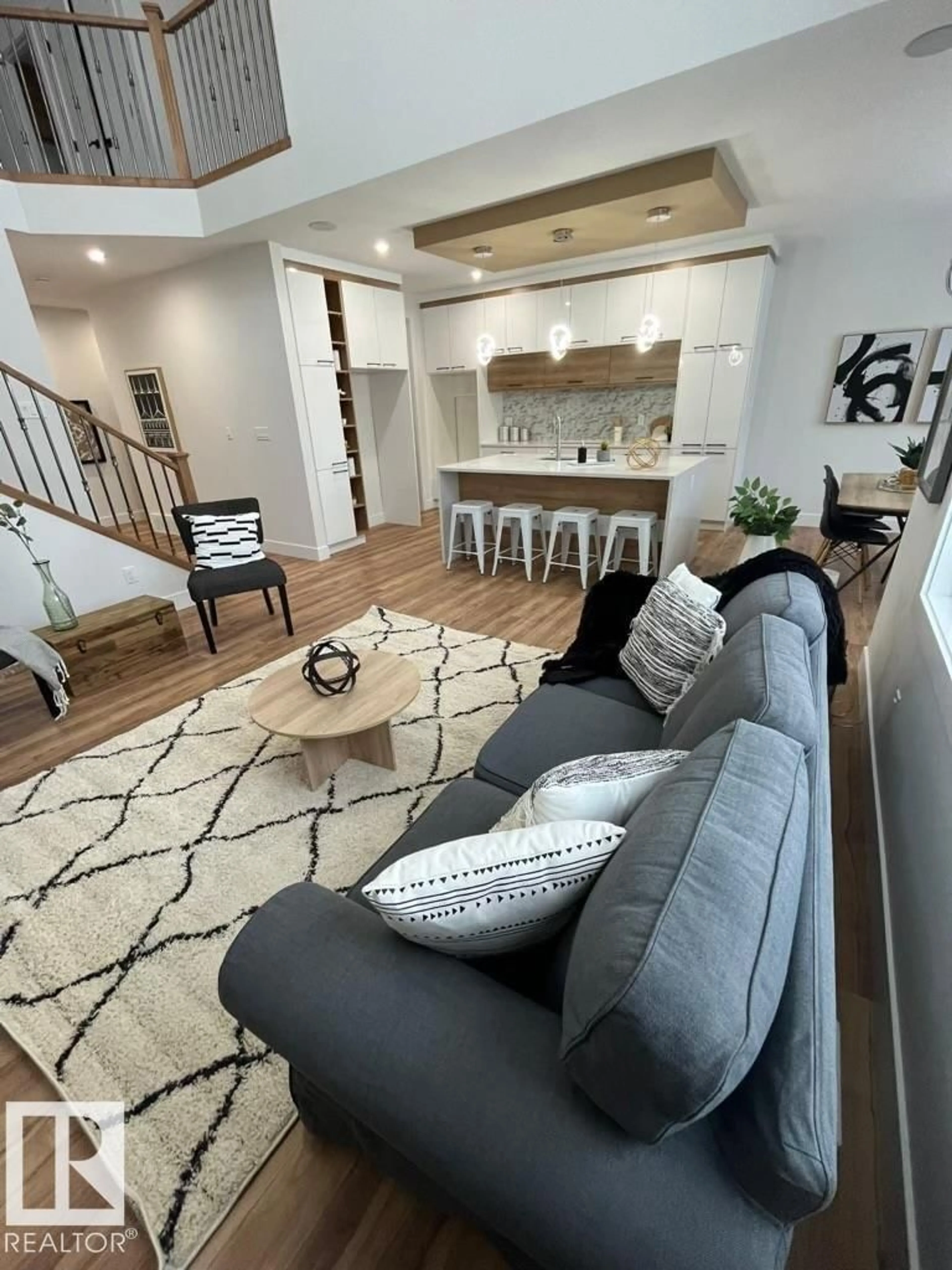 Living room with furniture, unknown for 49 ELDRIDGE POINT, St. Albert Alberta T8T1R8