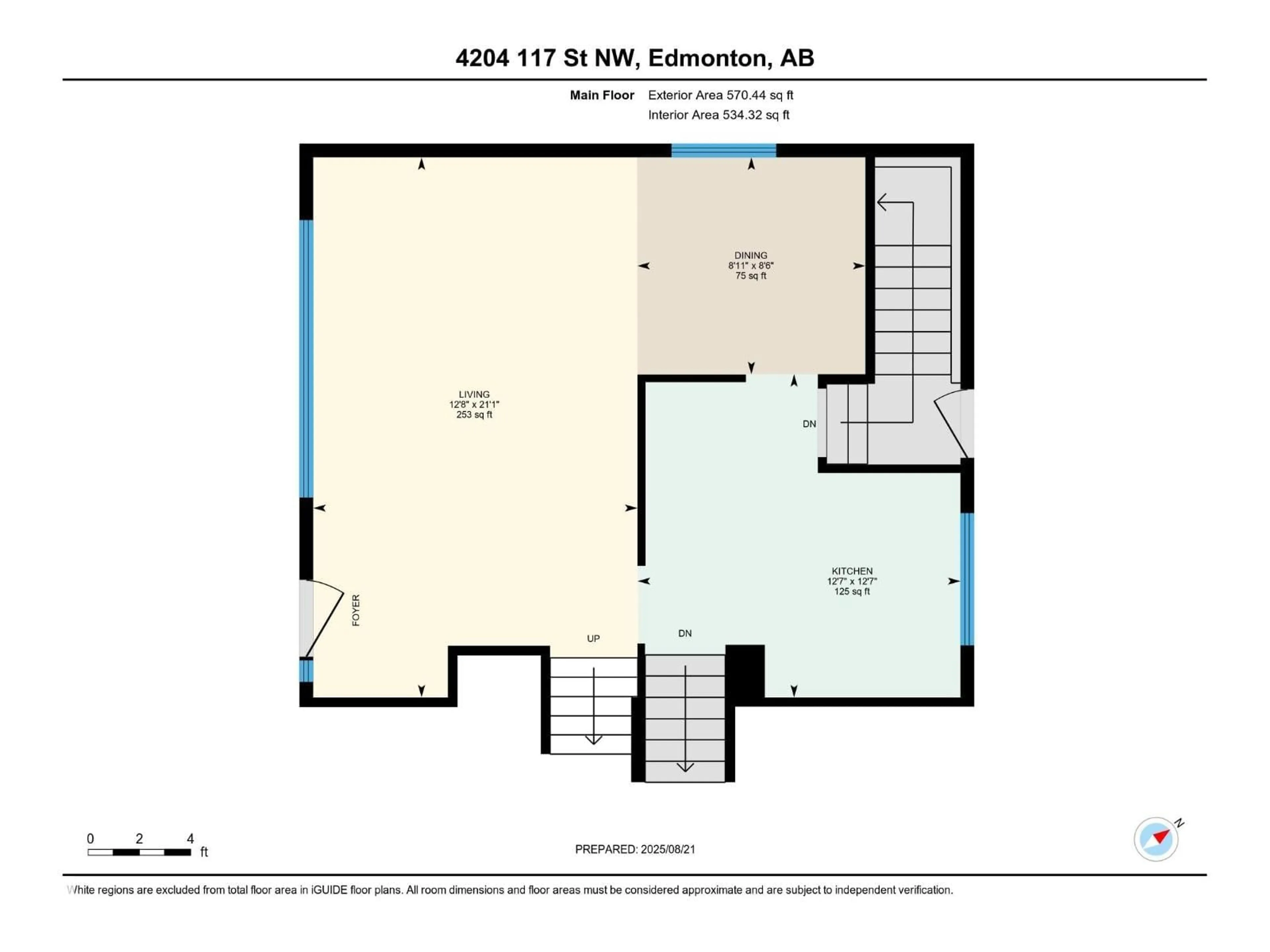 Floor plan for NW - 4204 117 ST, Edmonton Alberta T6J1T7