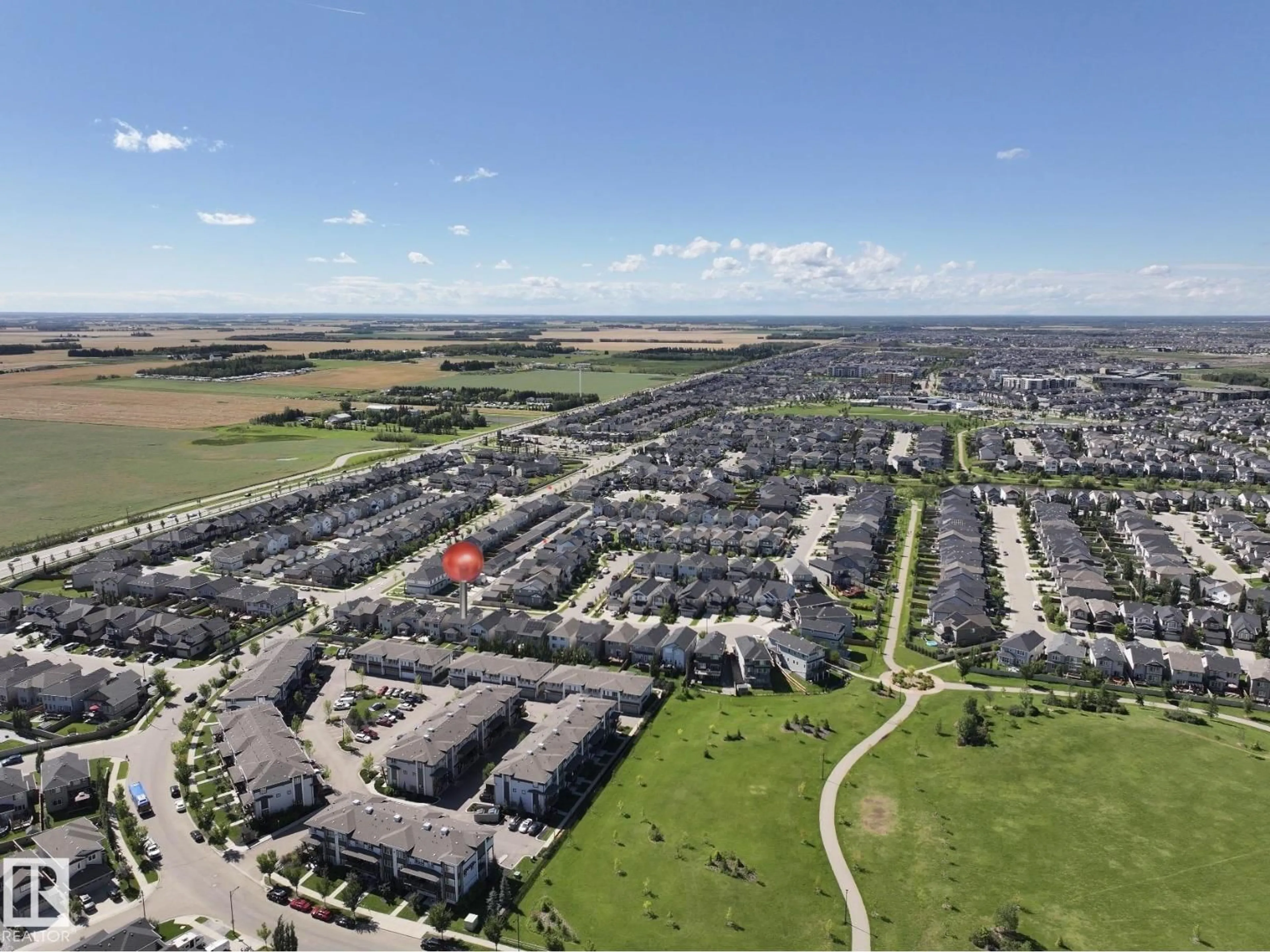A pic from outside/outdoor area/front of a property/back of a property/a pic from drone, mountain view for 2713 ANTON PLACE, Edmonton Alberta T6W3T6