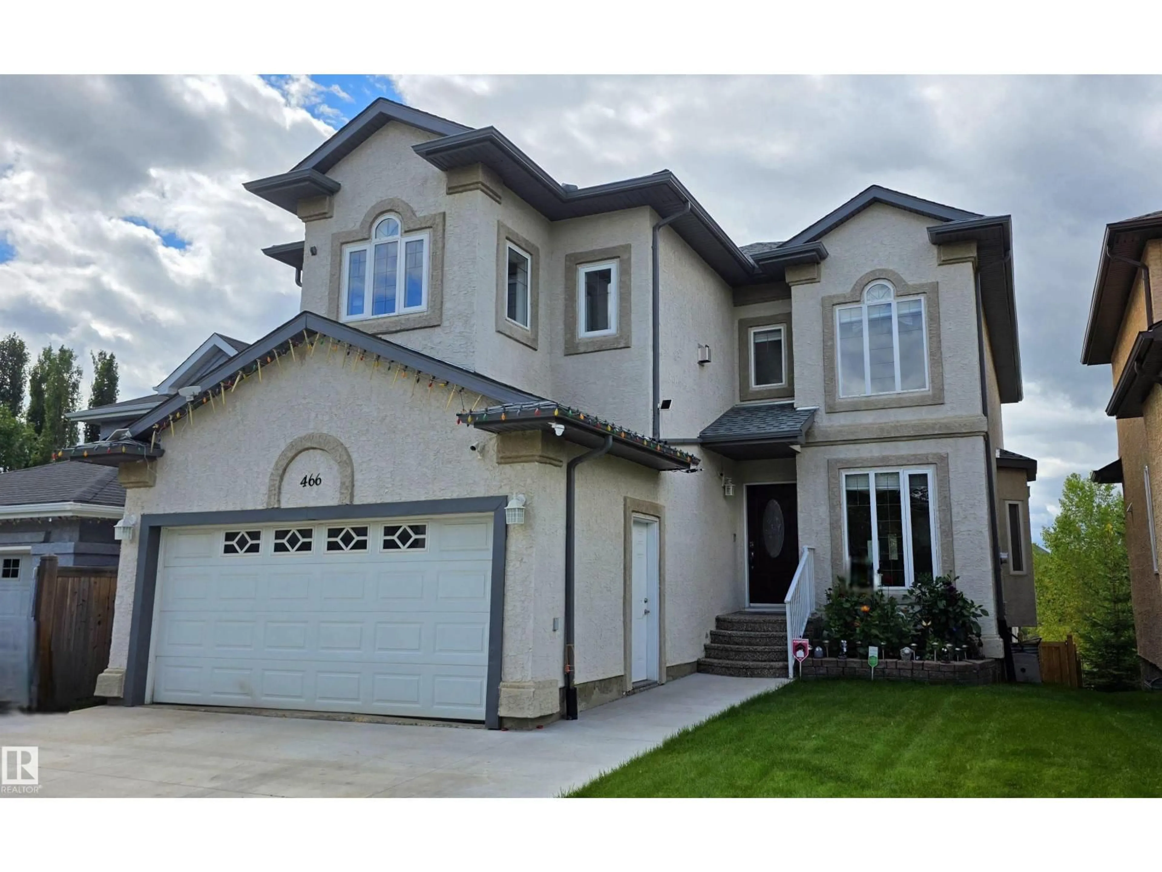 Home with vinyl exterior material, street for 466 HODGSON BV, Edmonton Alberta T6R3G5