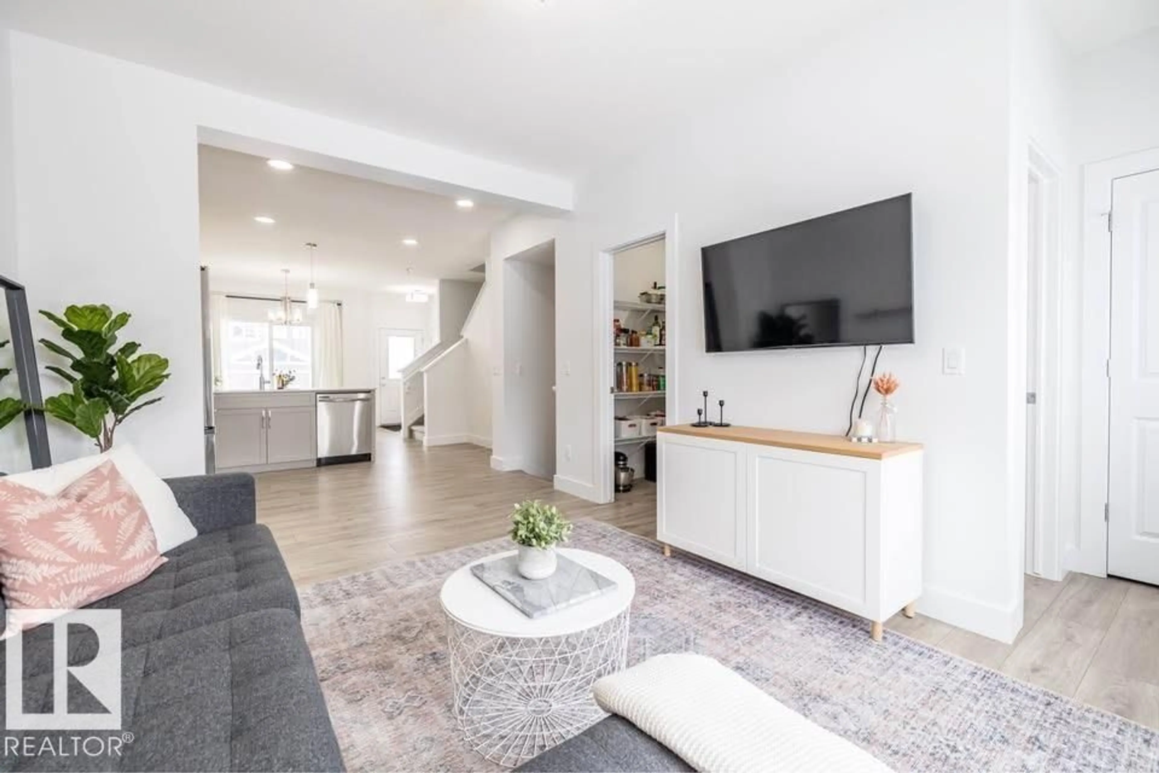 Living room with furniture, unknown for 16638 31 AV, Edmonton Alberta T6W4P8