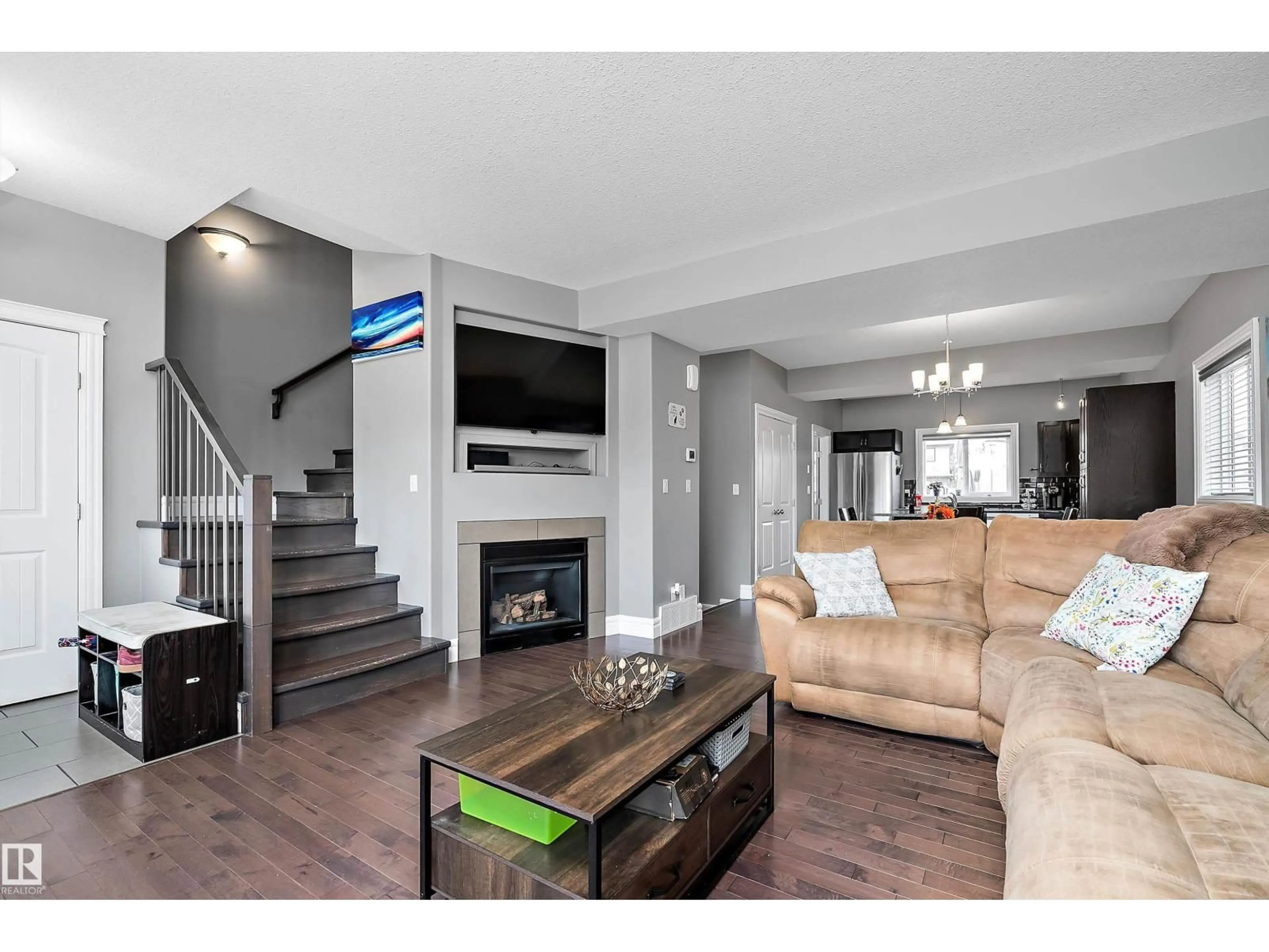 Living room with furniture, unknown for 210 SCHUBERT ST, Leduc Alberta T9E8R8