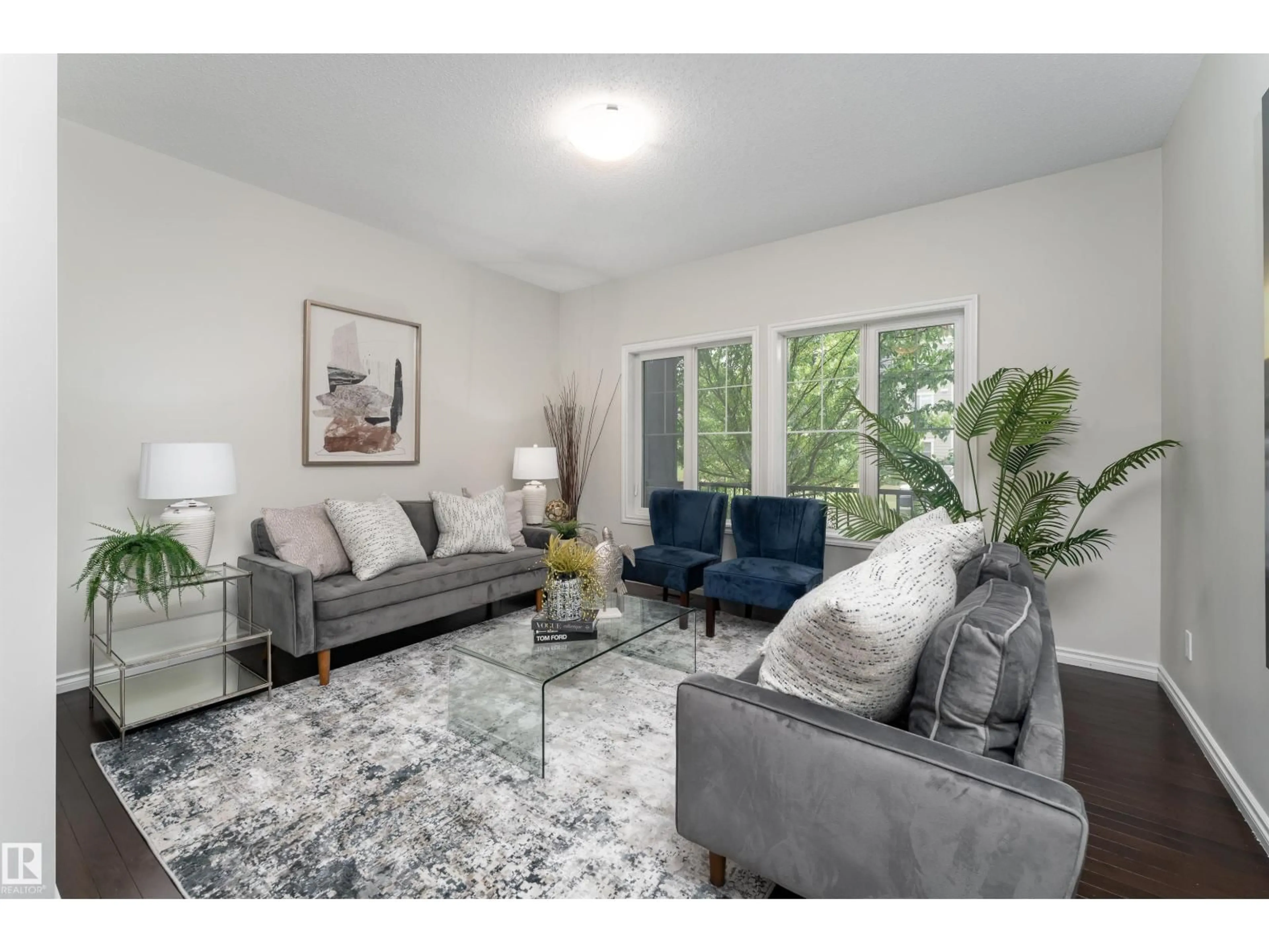Living room with furniture, unknown for 1075 MCCONACHIE BV, Edmonton Alberta T5Y0P7