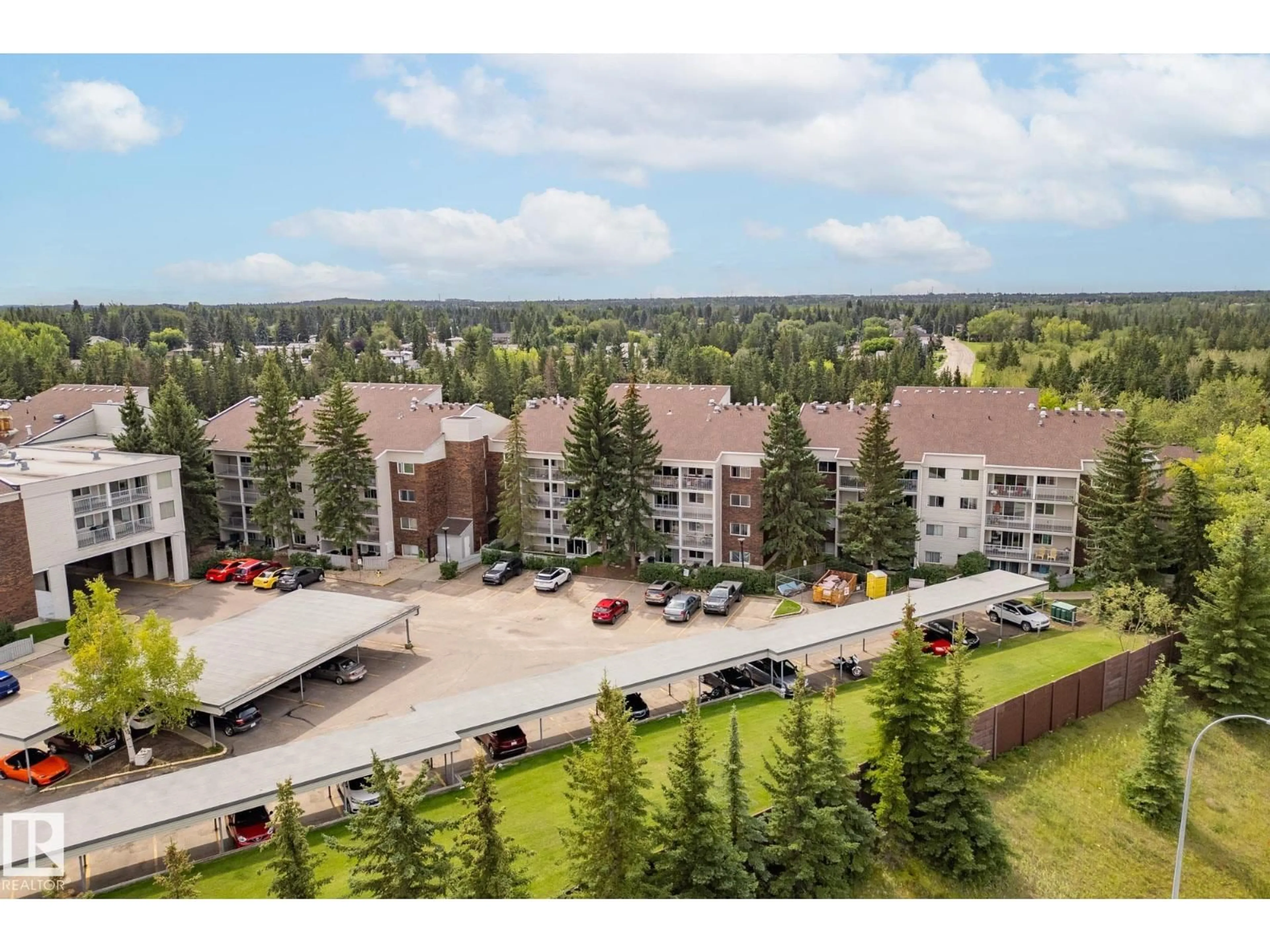 A pic from outside/outdoor area/front of a property/back of a property/a pic from drone, unknown for 305 - 4404 122 ST, Edmonton Alberta T6J4A9