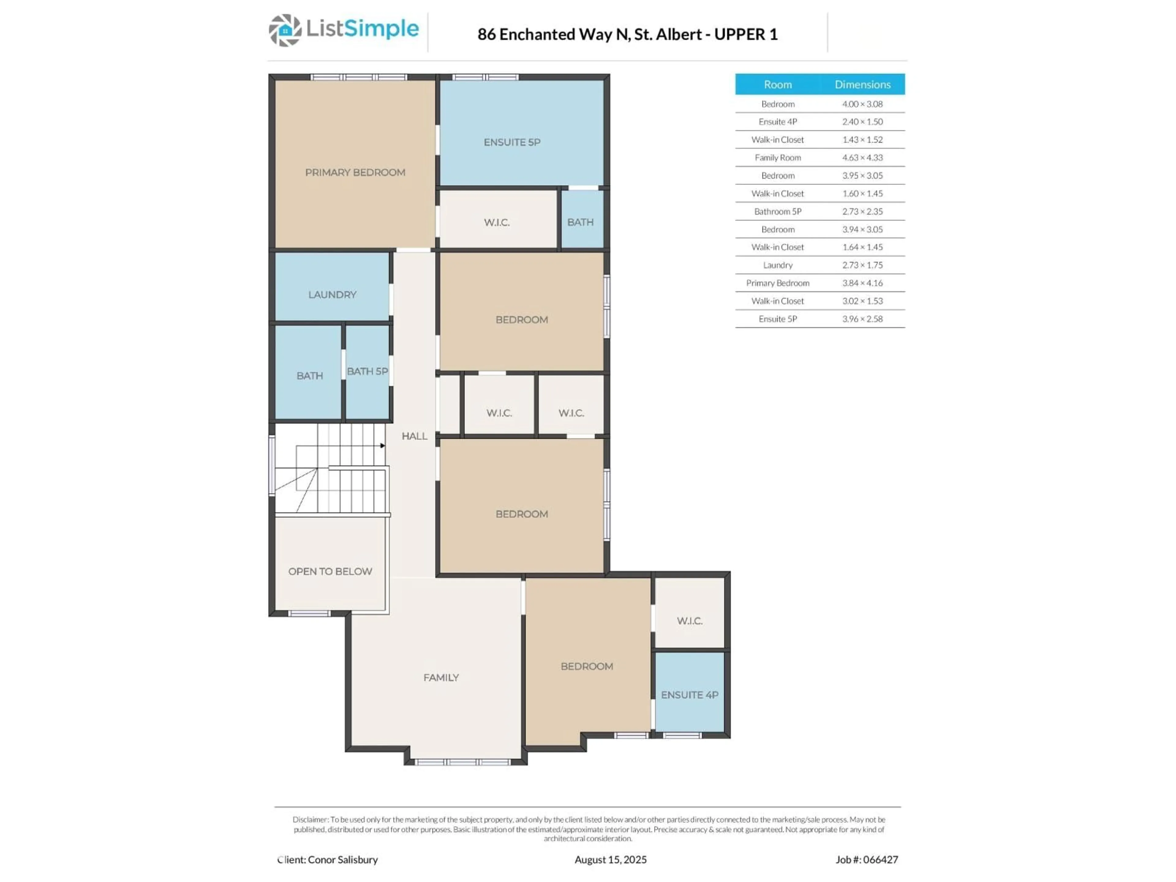 Floor plan for 86 ENCHANTED WAY, St. Albert Alberta T8N7R7
