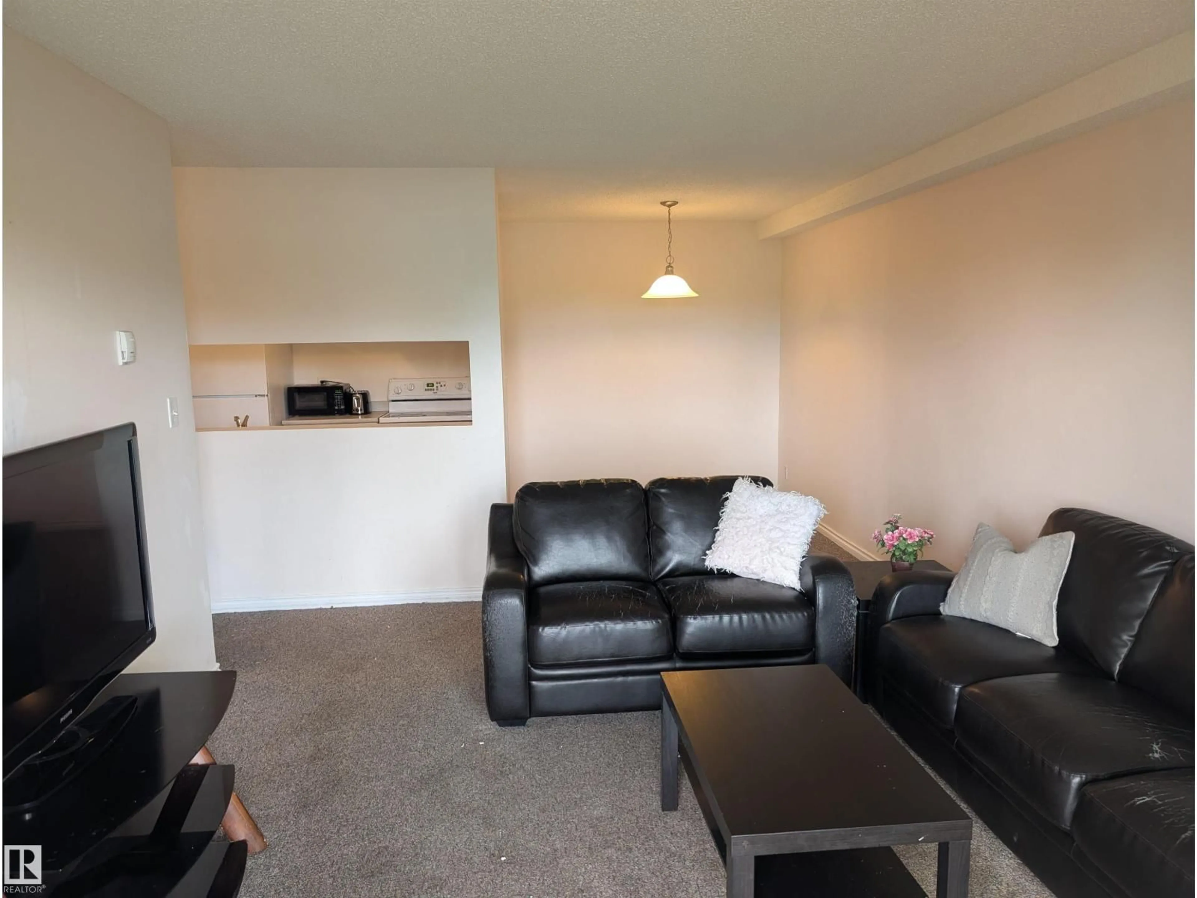 Living room with furniture, unknown for #110 - 5065 31 AV, Edmonton Alberta T6L6S5