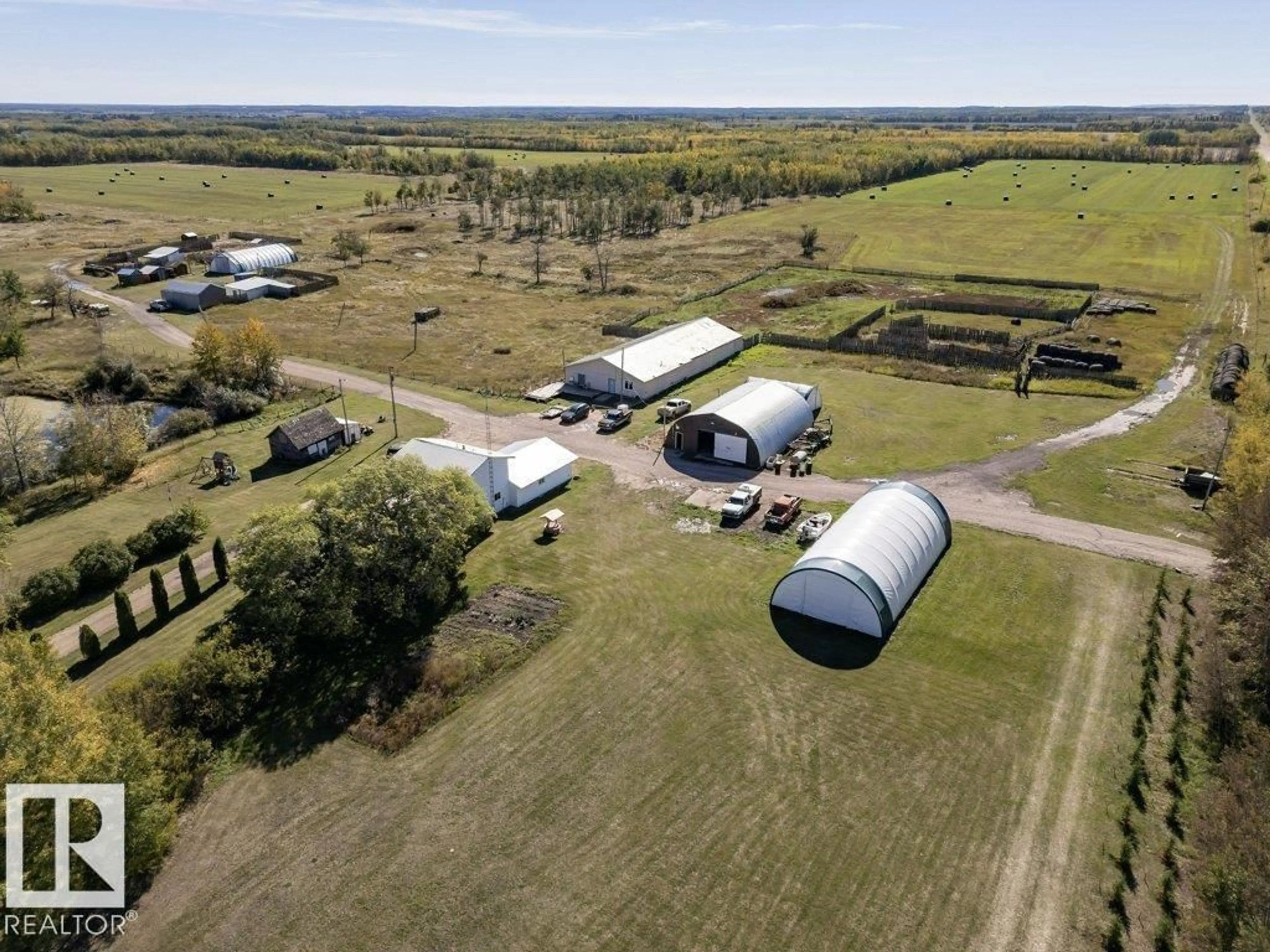 A pic from outside/outdoor area/front of a property/back of a property/a pic from drone, unknown for 14722 HWY 28, Rural Smoky Lake County Alberta T0A3C0