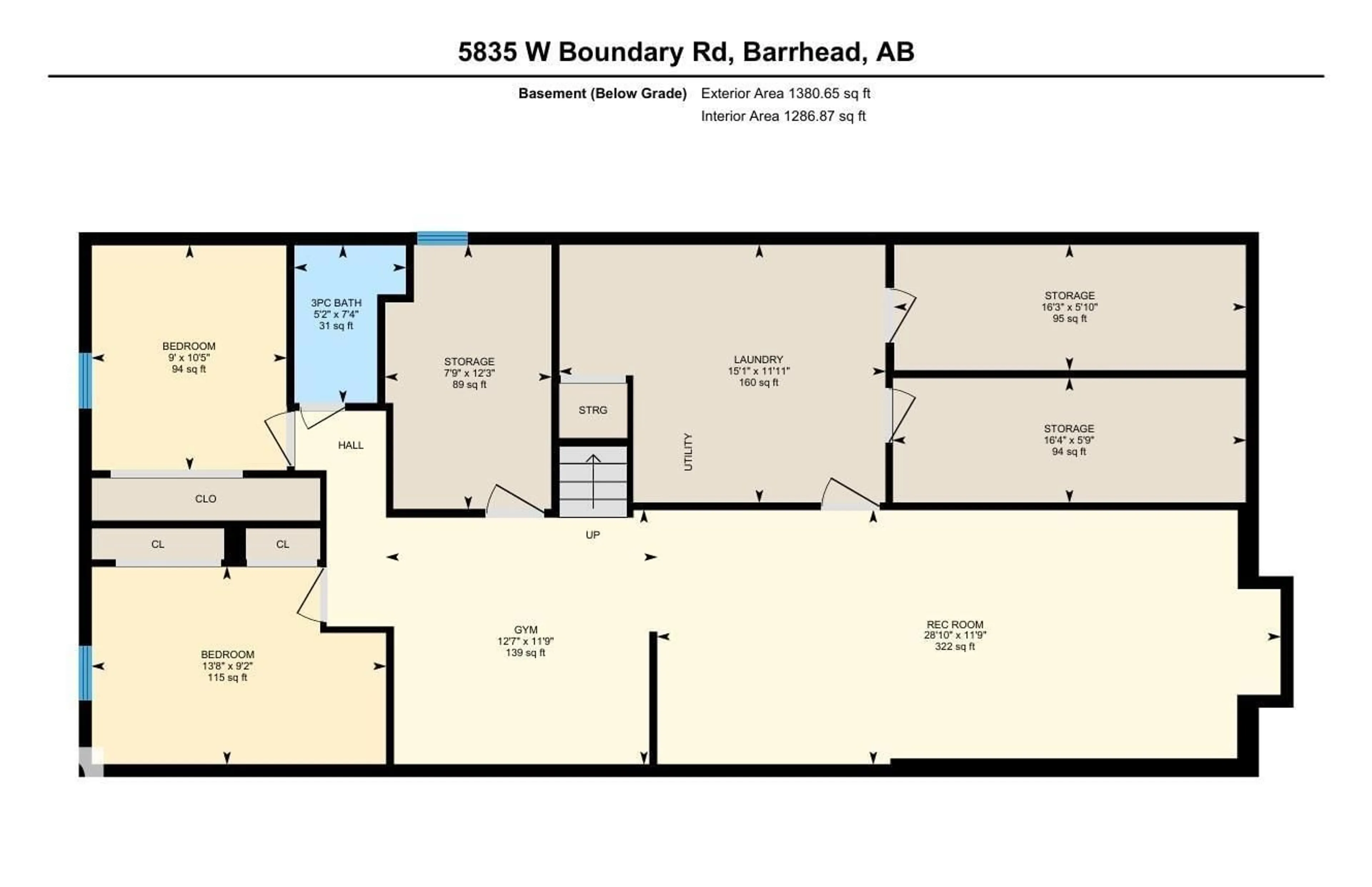 Floor plan for 5835 BOUNDARY RD, Barrhead Alberta T7N1B9
