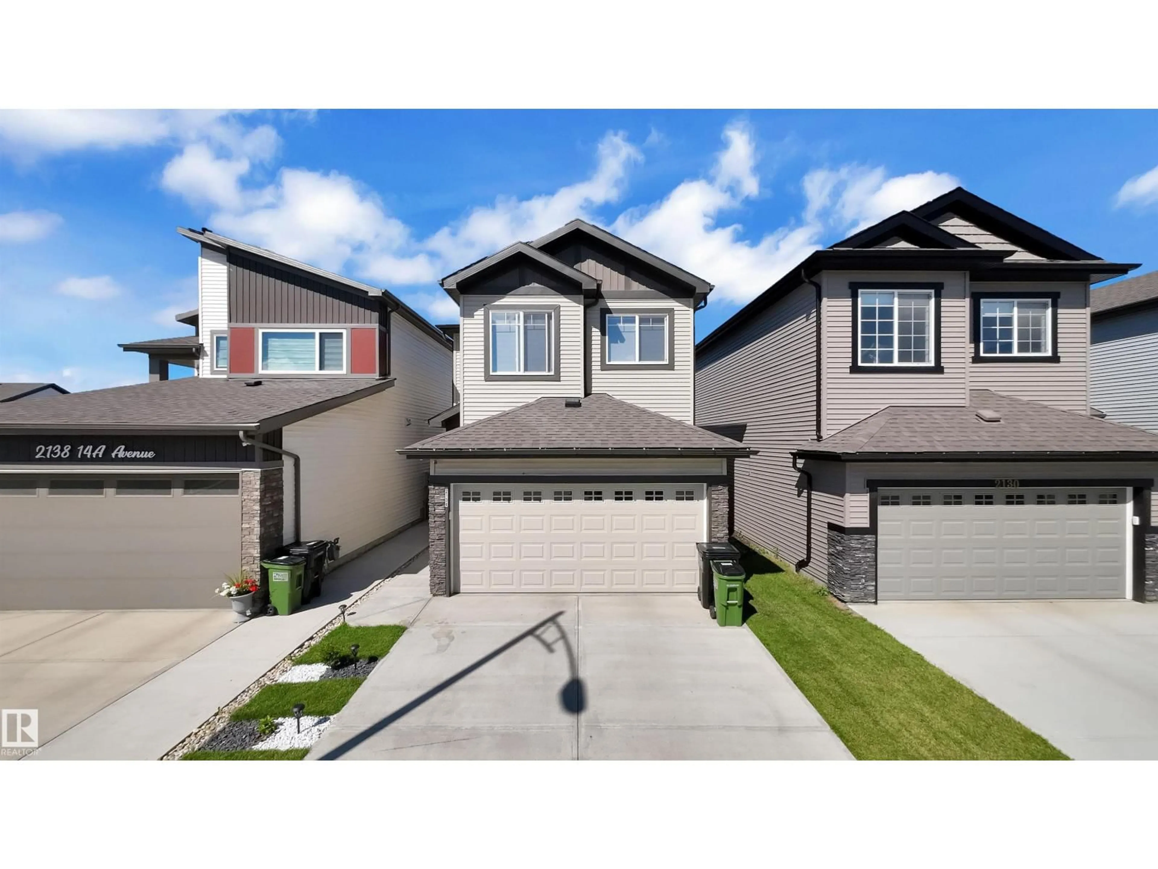 A pic from outside/outdoor area/front of a property/back of a property/a pic from drone, street for 2134 14A AV, Edmonton Alberta T6T2R4
