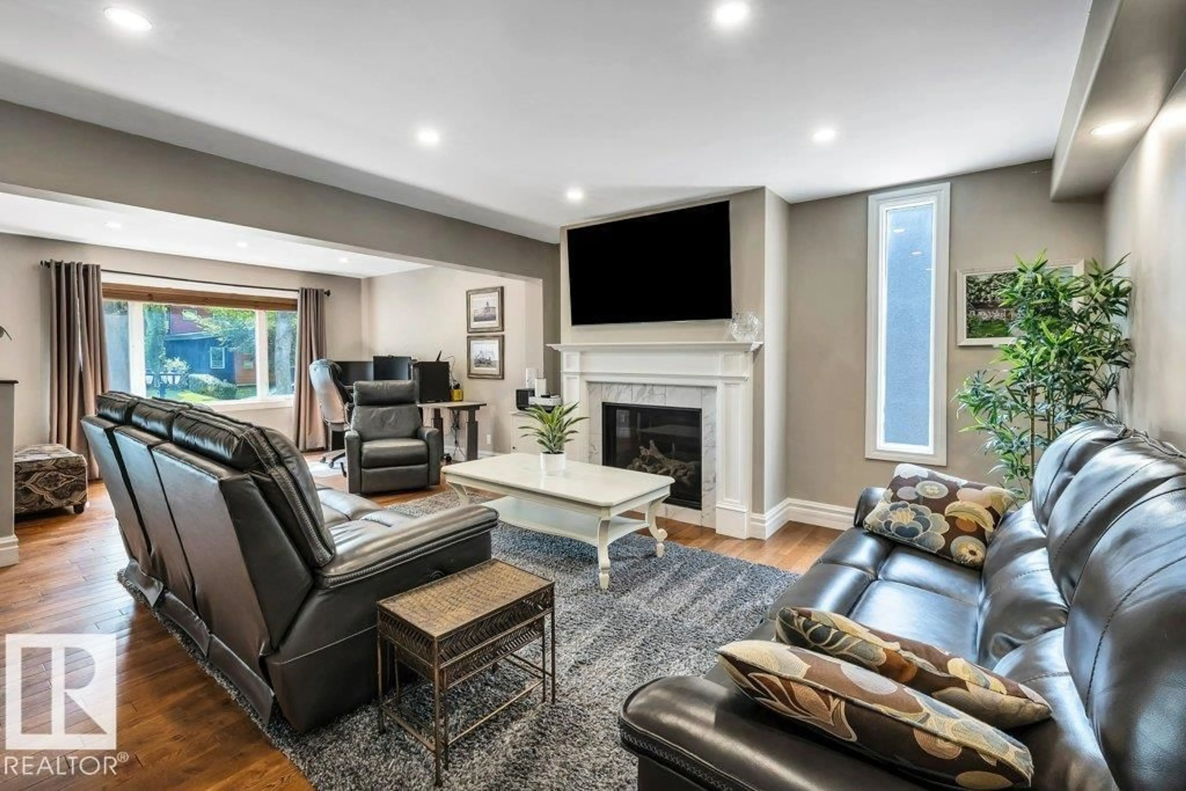 Living room with furniture, unknown for NW - 13824 110A AV, Edmonton Alberta T5M2M9