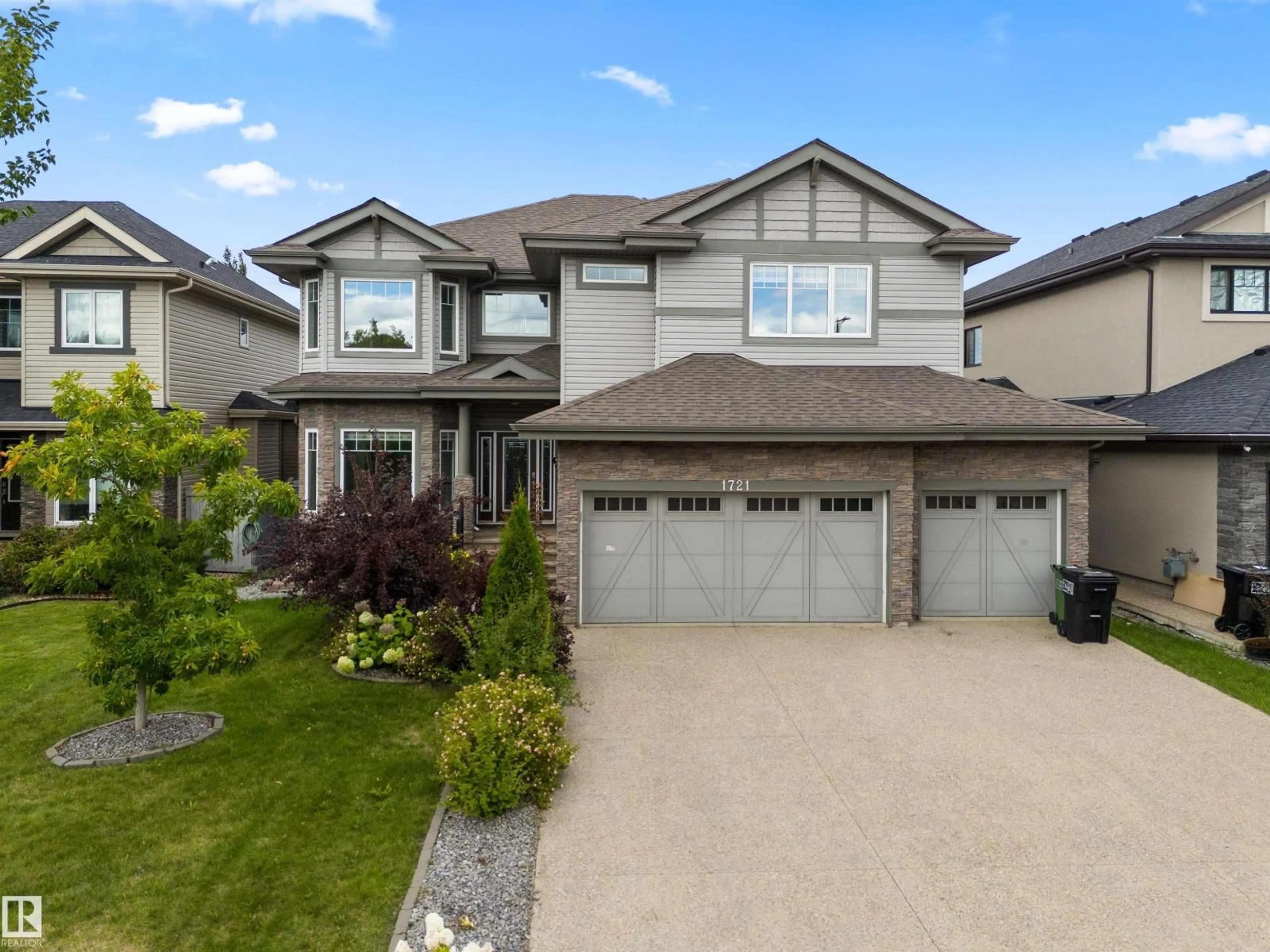 Home with vinyl exterior material, street for 1721 ADAMSON CRESCENT, Edmonton Alberta T6W1Z4