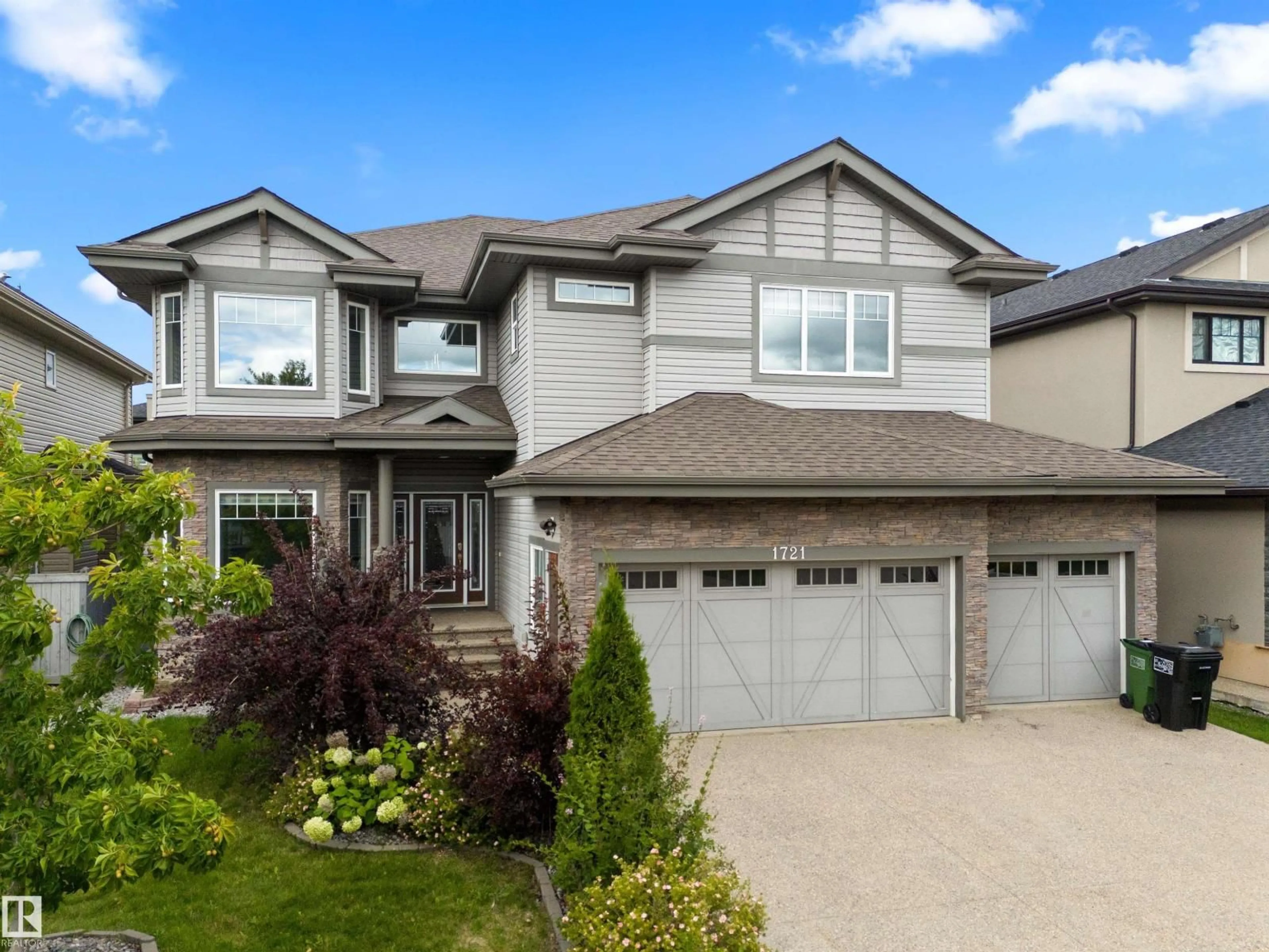 Home with vinyl exterior material, street for 1721 ADAMSON CRESCENT, Edmonton Alberta T6W1Z4