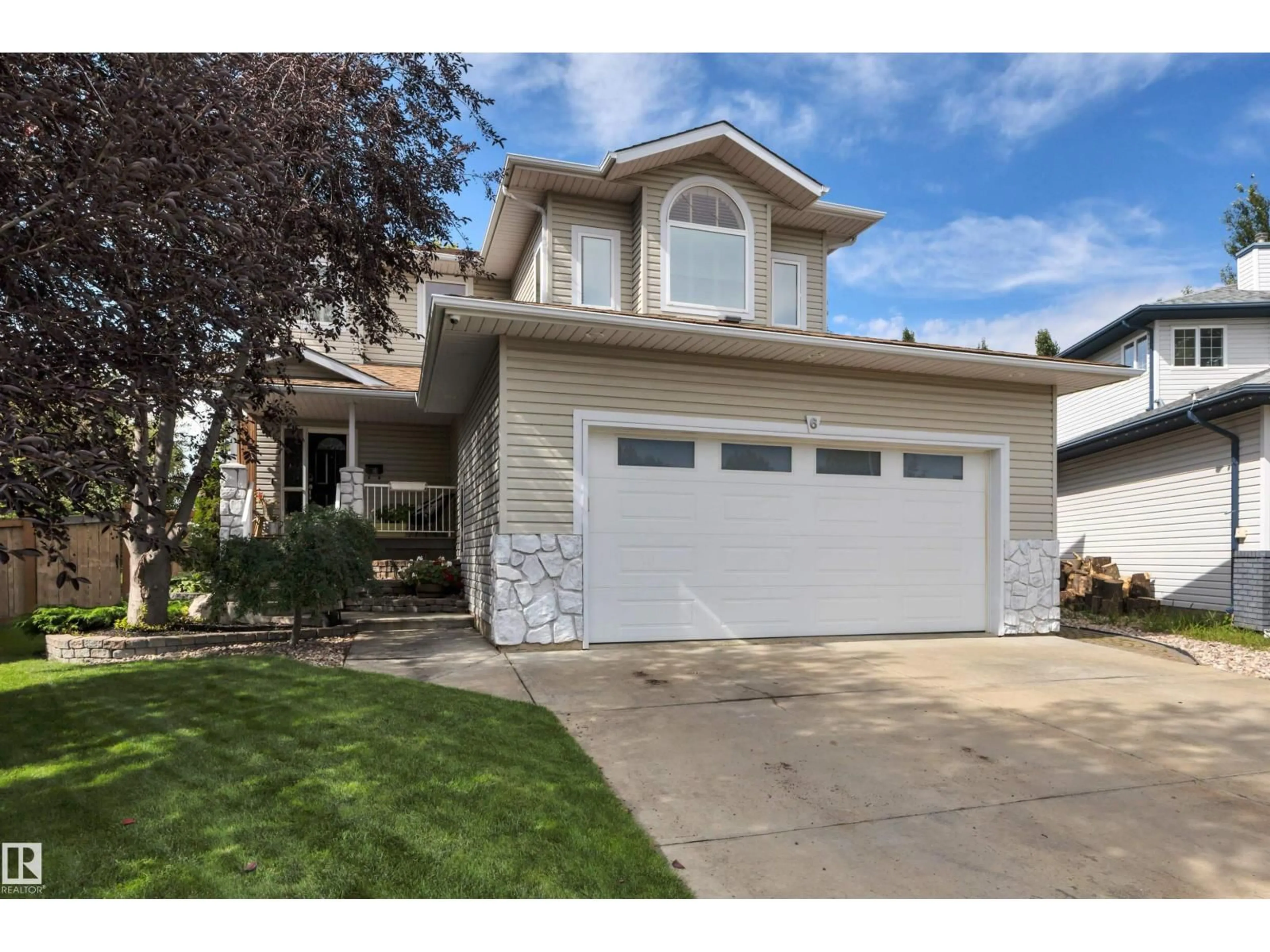 Home with vinyl exterior material, street for 6 WESTLIN, Leduc Alberta T9E8H5