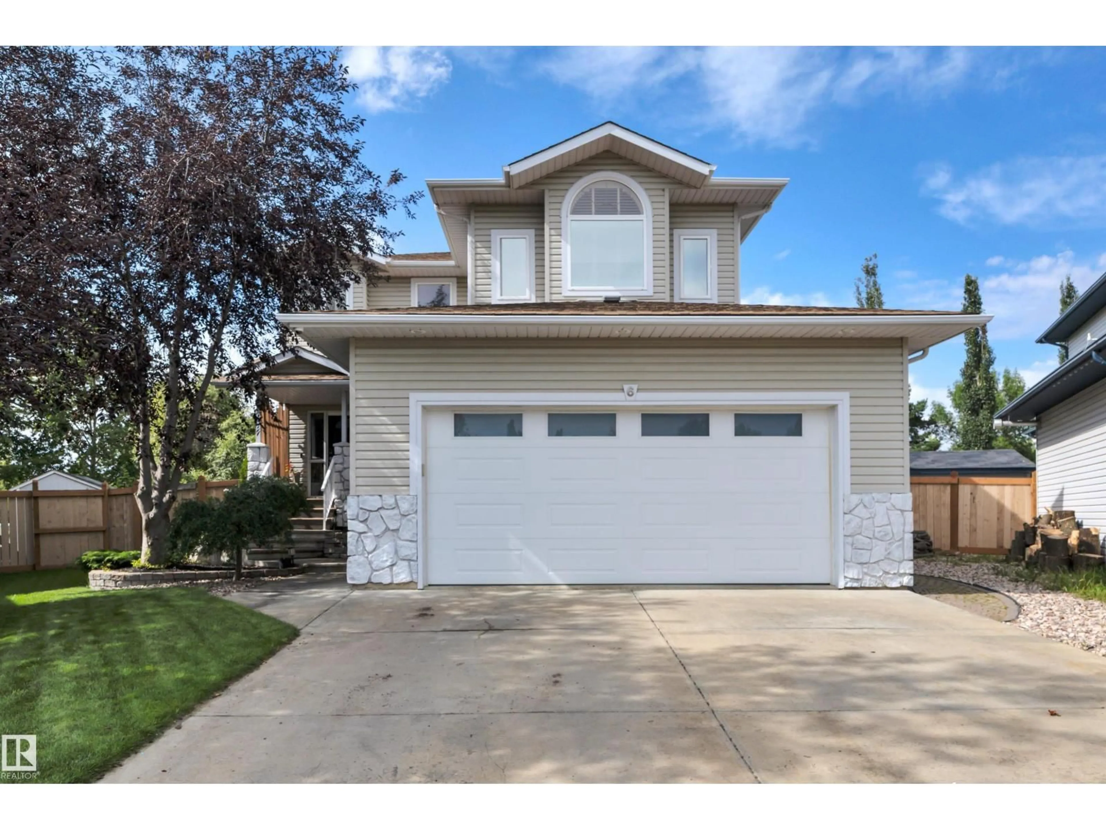 Home with vinyl exterior material, street for 6 WESTLIN, Leduc Alberta T9E8H5
