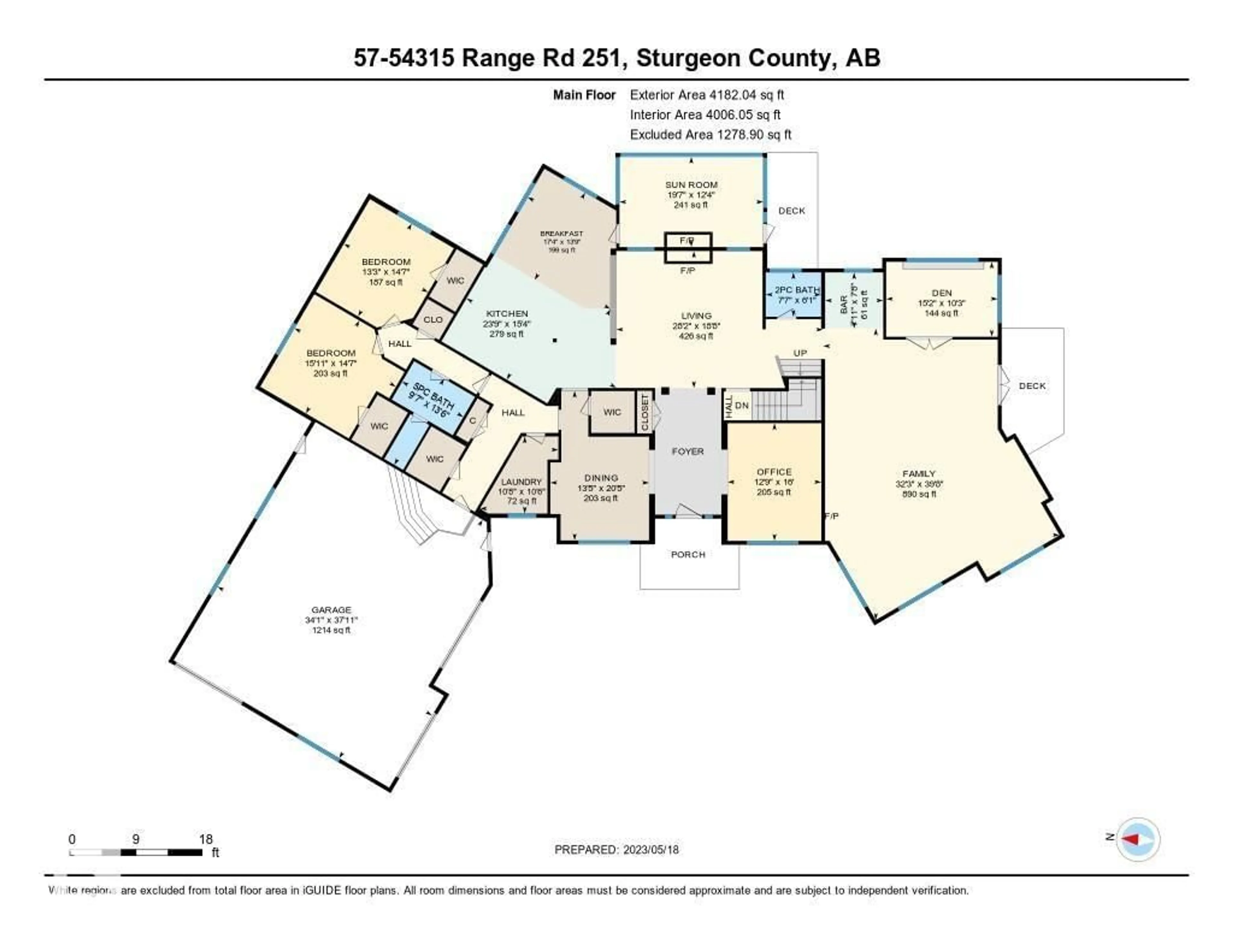 Floor plan for 57 54315 RGE RD 251, Rural Sturgeon County Alberta T8T0A2