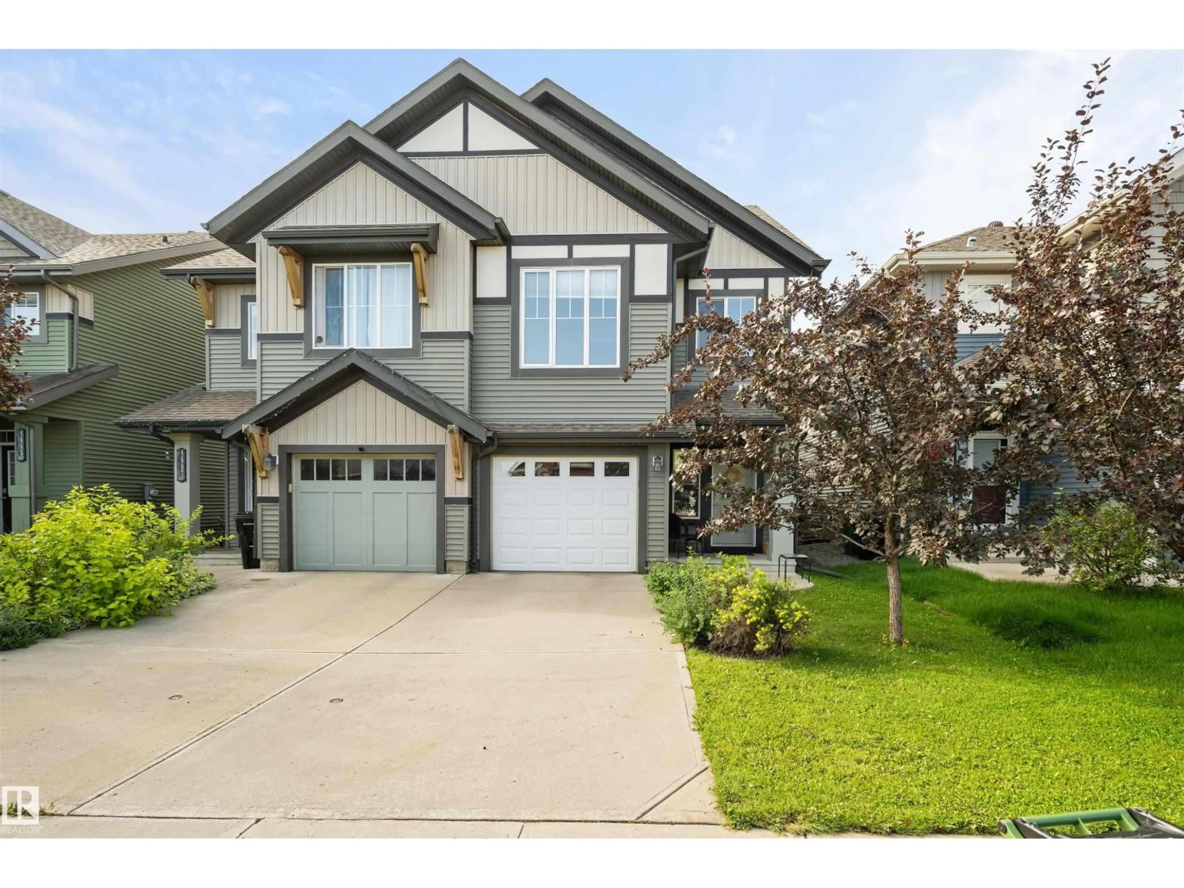 Home with vinyl exterior material, street for SW - 4669 CRABAPPLE RUN RU, Edmonton Alberta T6X0Y8