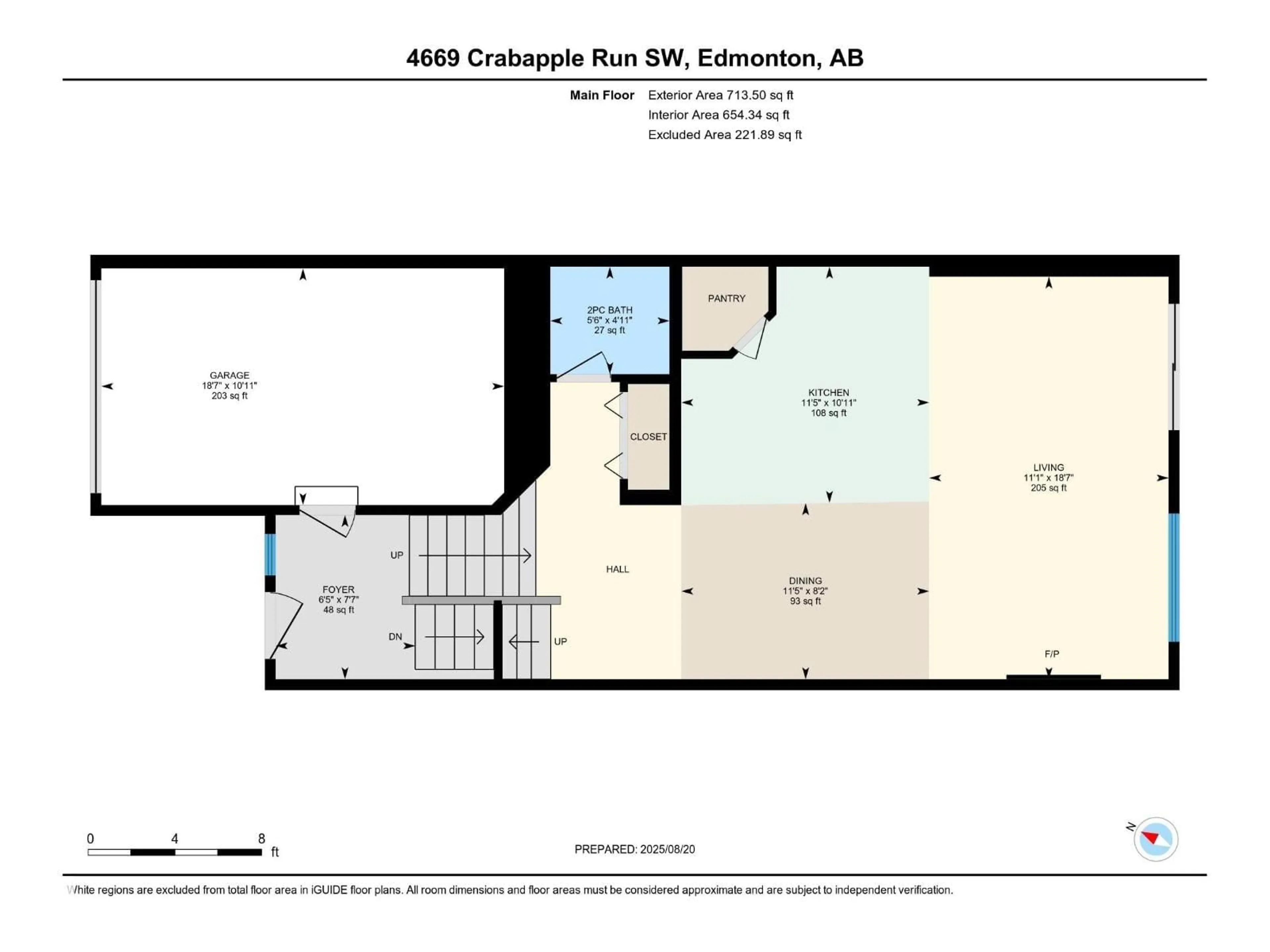 Floor plan for SW - 4669 CRABAPPLE RUN RU, Edmonton Alberta T6X0Y8