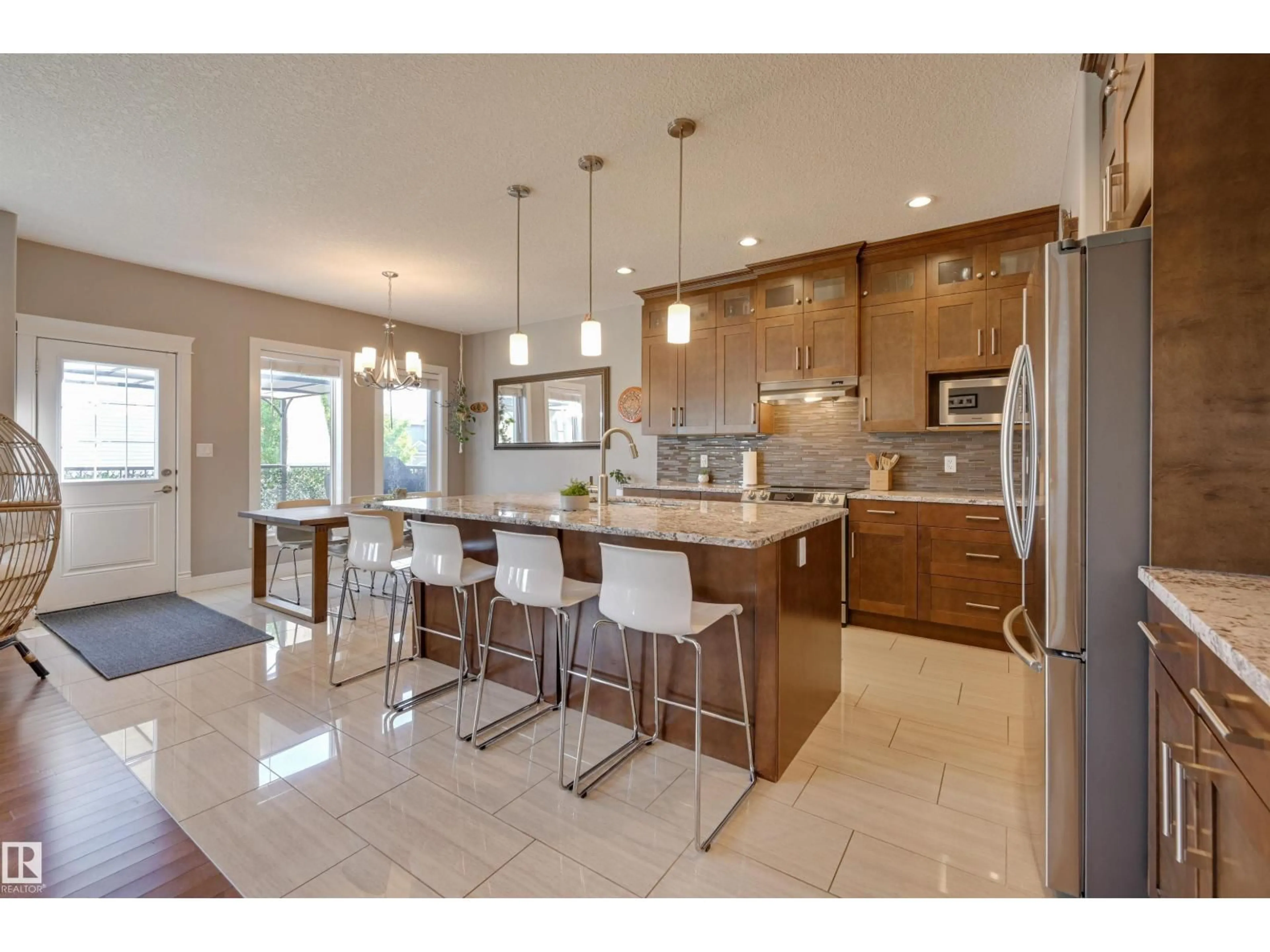 Open concept kitchen, ceramic/tile floor for NW - 1418 HAYS WY, Edmonton Alberta T6M0M3