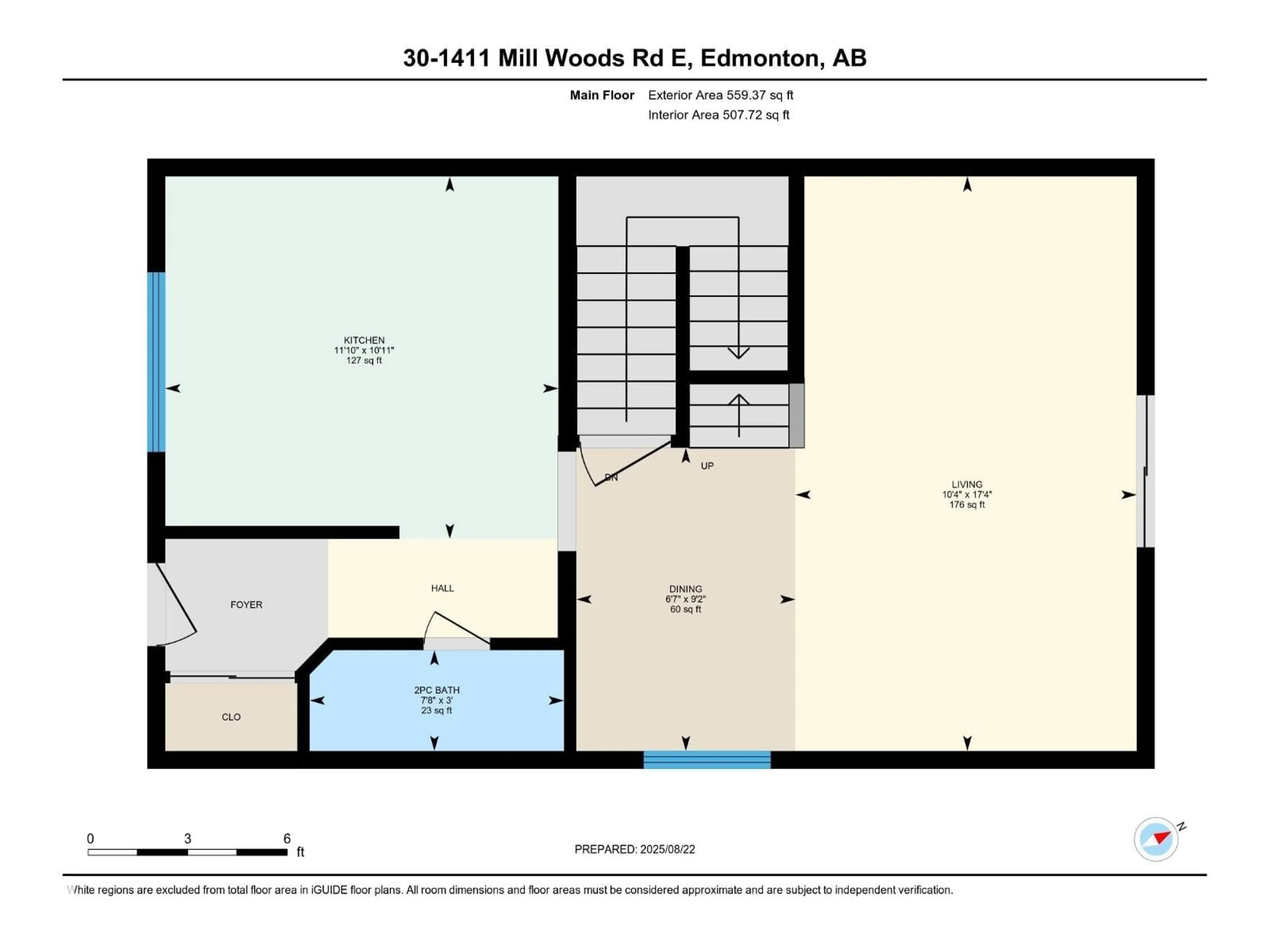 Floor plan for #30 - 1411 MILL WOODS E, Edmonton Alberta T6L4T3