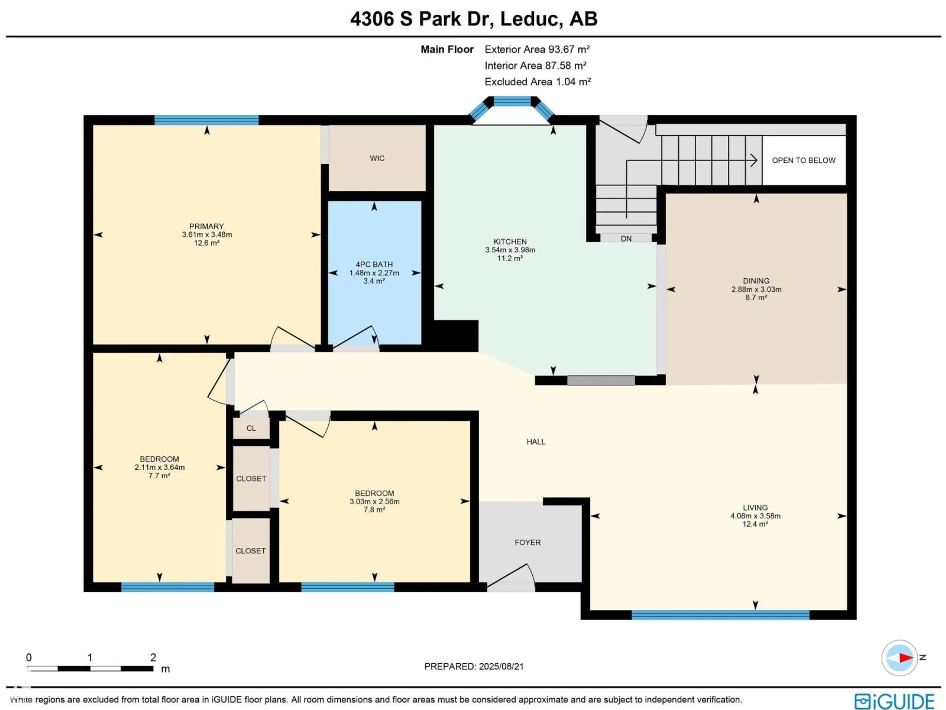 Floor plan for 4306 SOUTH PARK DR, Leduc Alberta T9E4R1