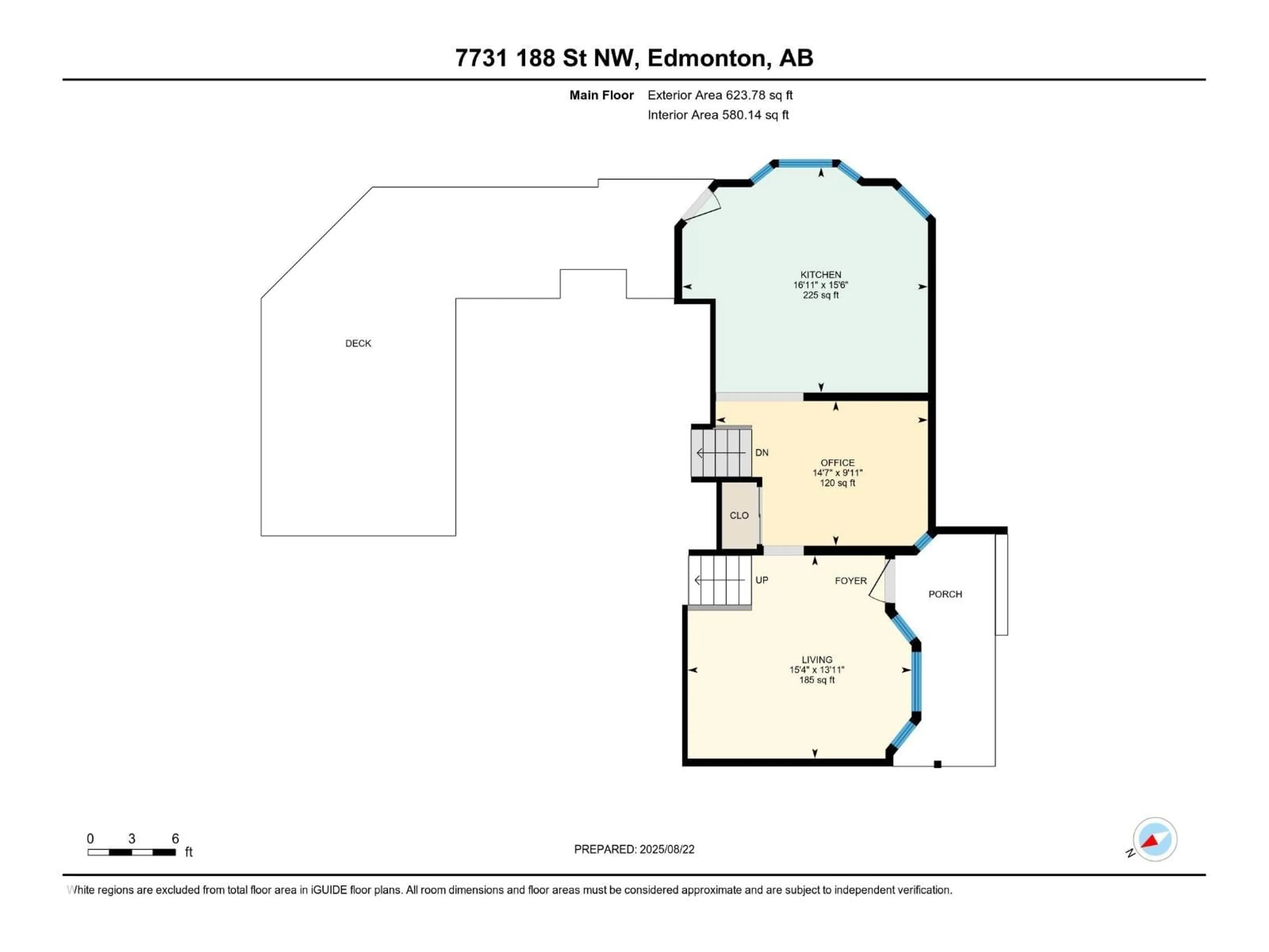 Floor plan for NW - 7731 188 ST, Edmonton Alberta T5T5J4