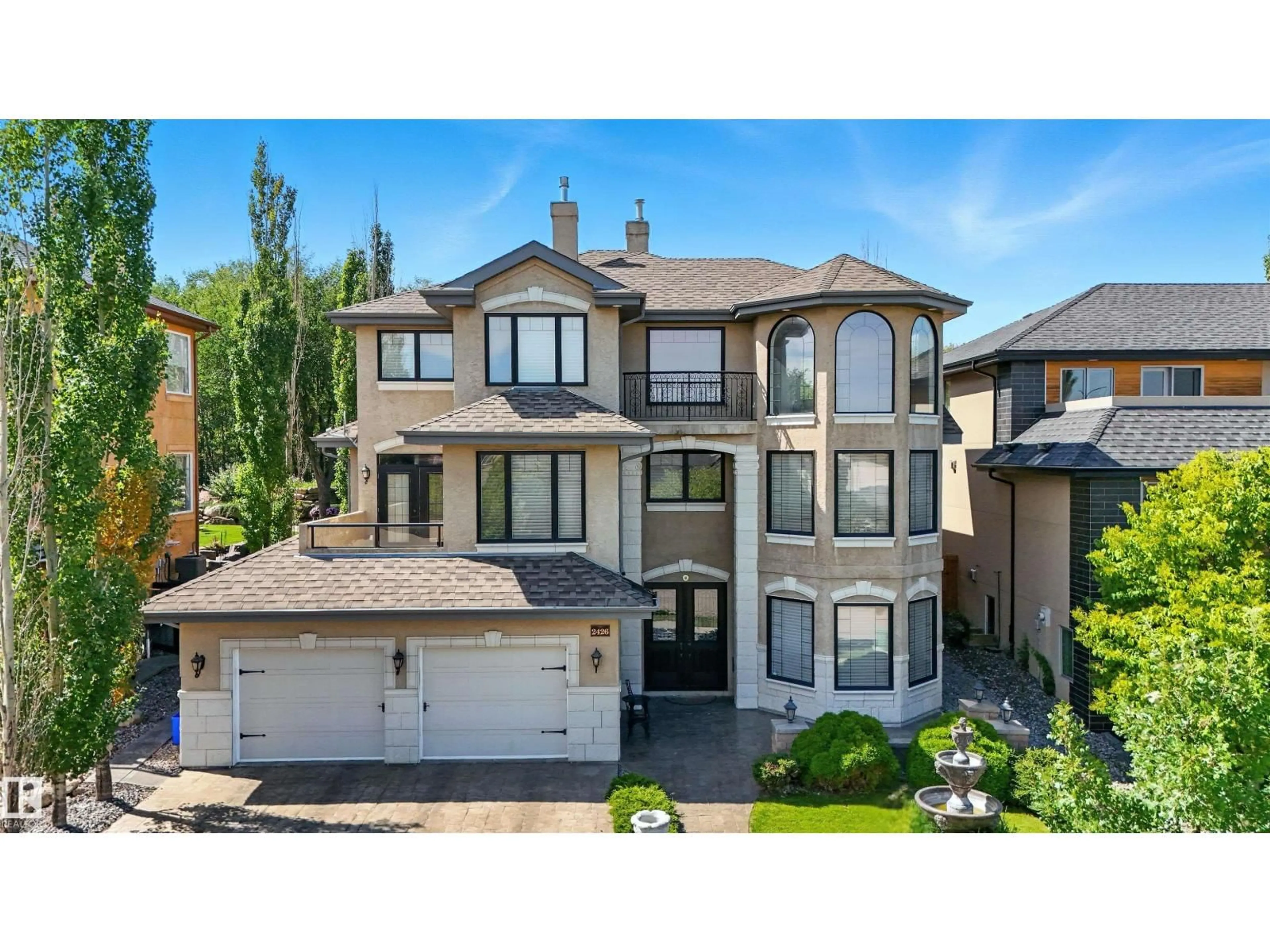 A pic from outside/outdoor area/front of a property/back of a property/a pic from drone, unknown for 2426 MARTELL CR, Edmonton Alberta T6R0C7