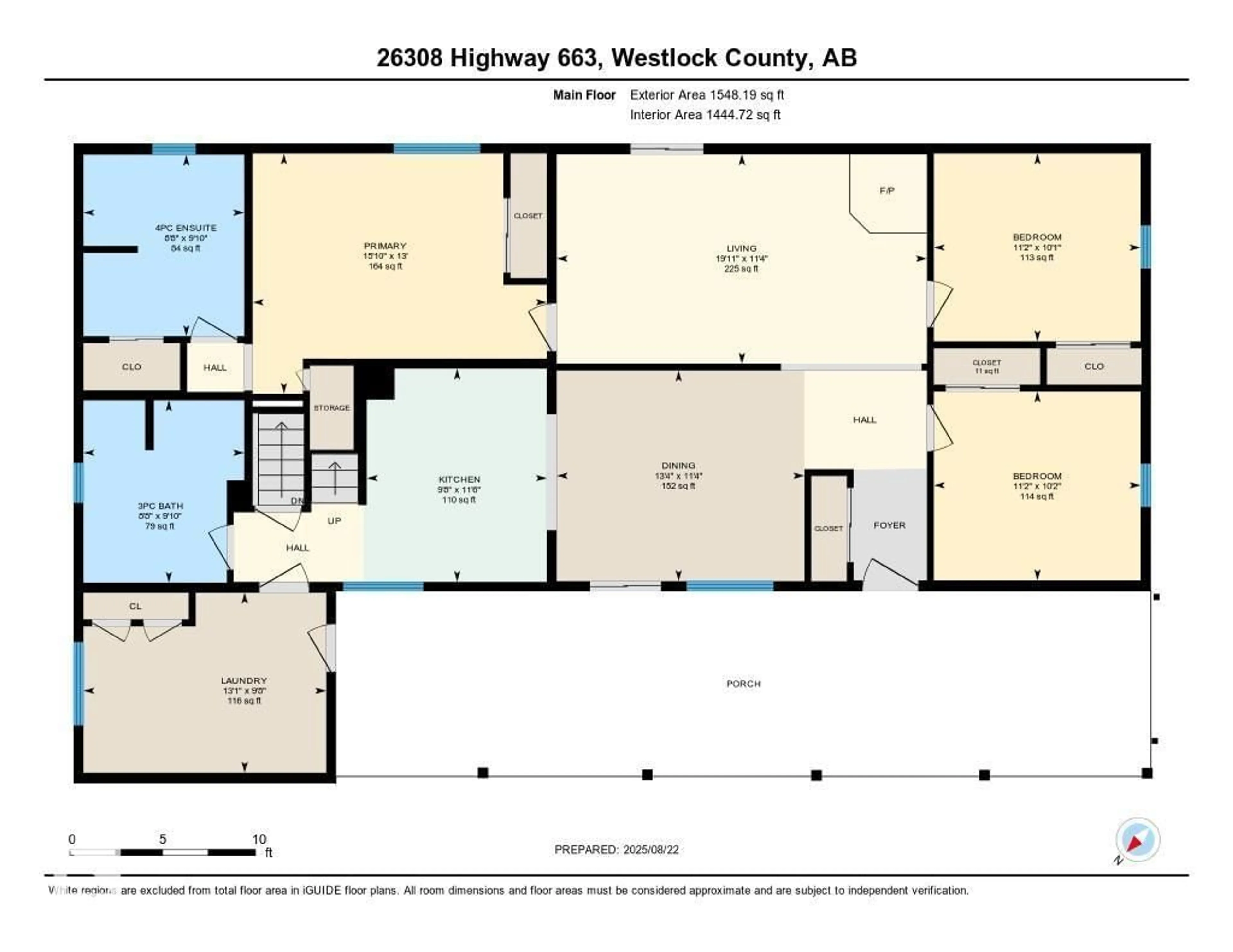 Floor plan for 26308 HWY 663, Rural Westlock County Alberta T0G0Y0