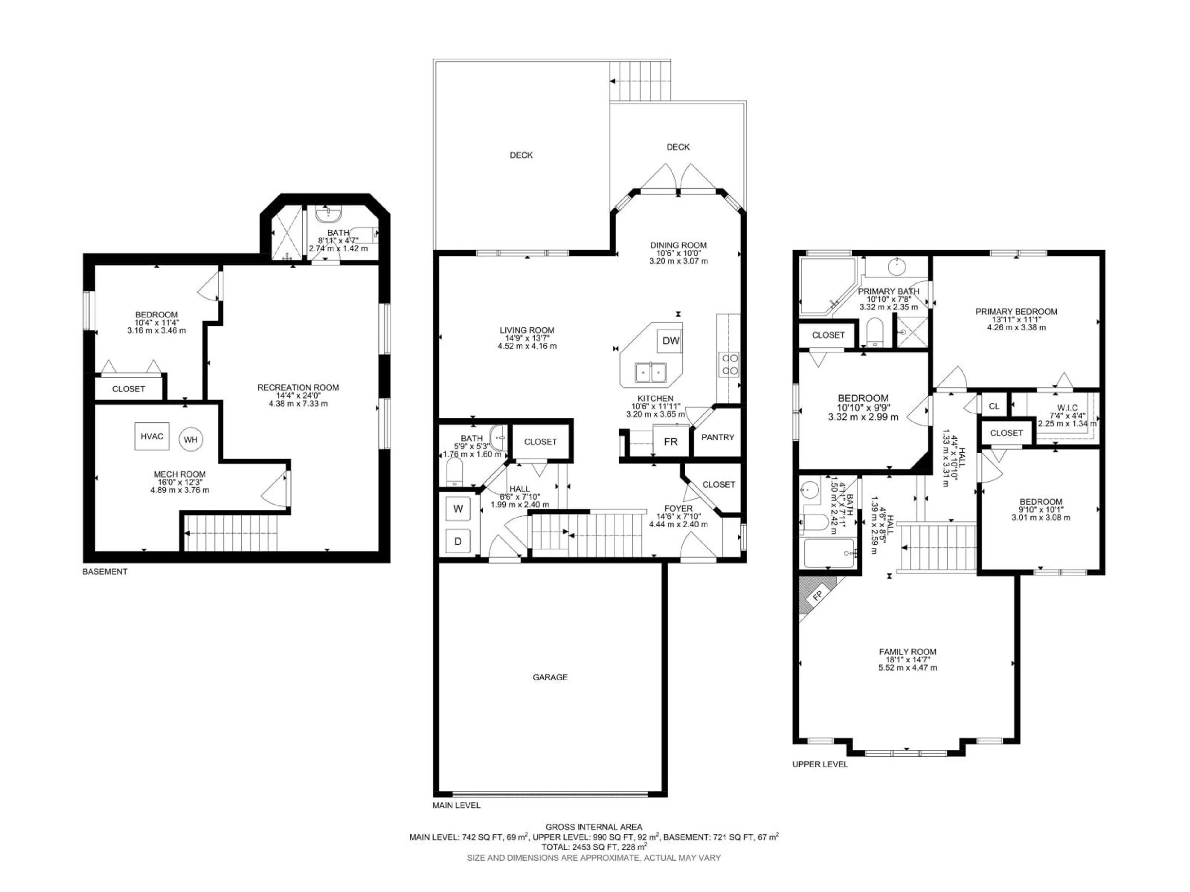 Floor plan for 16765 112A ST, Edmonton Alberta T5X6J6