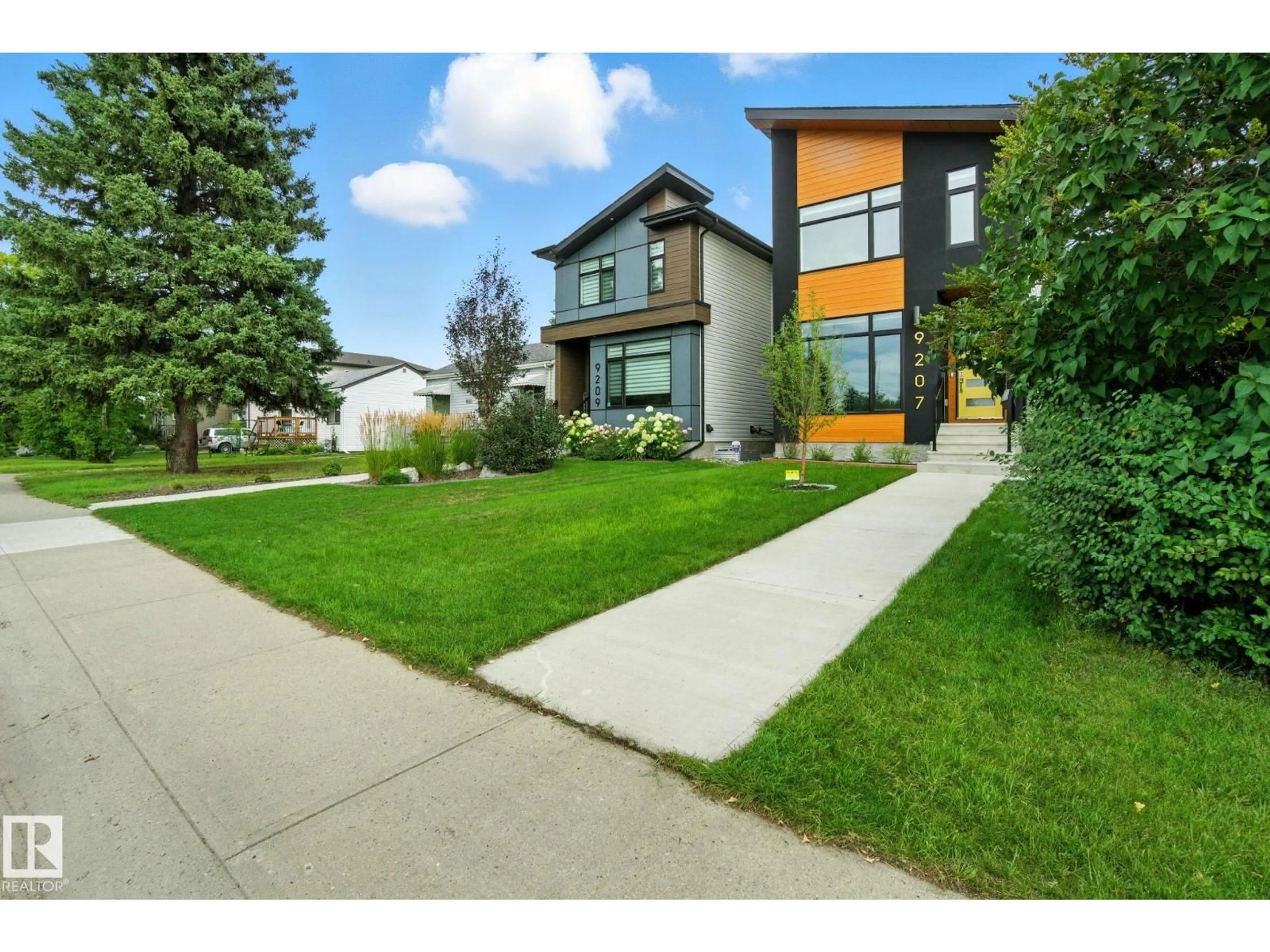 Home with brick exterior material, street for 9207 152 ST, Edmonton Alberta T5R1M2