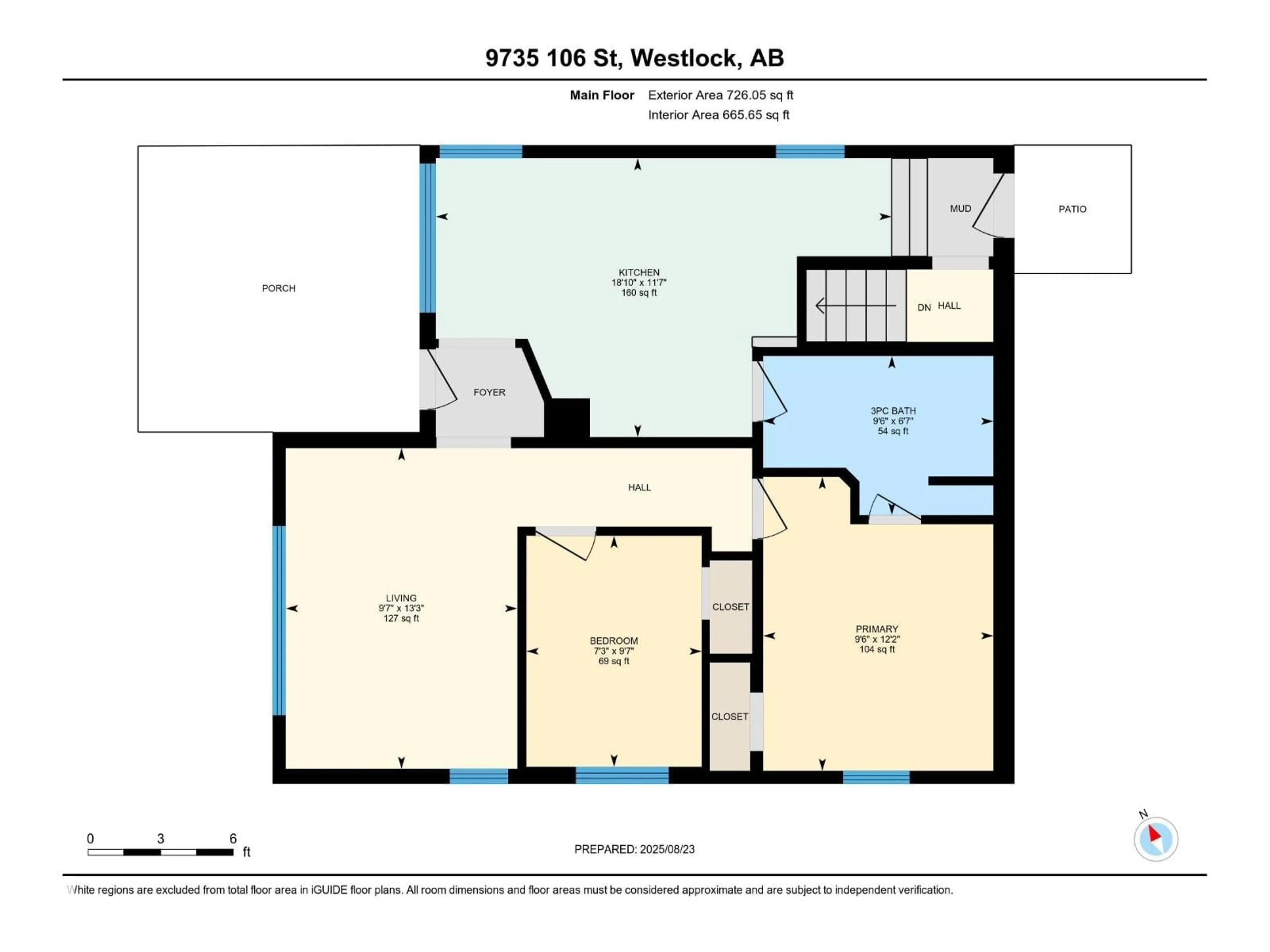 Floor plan for 9735 106 ST, Westlock Alberta T7P1S3