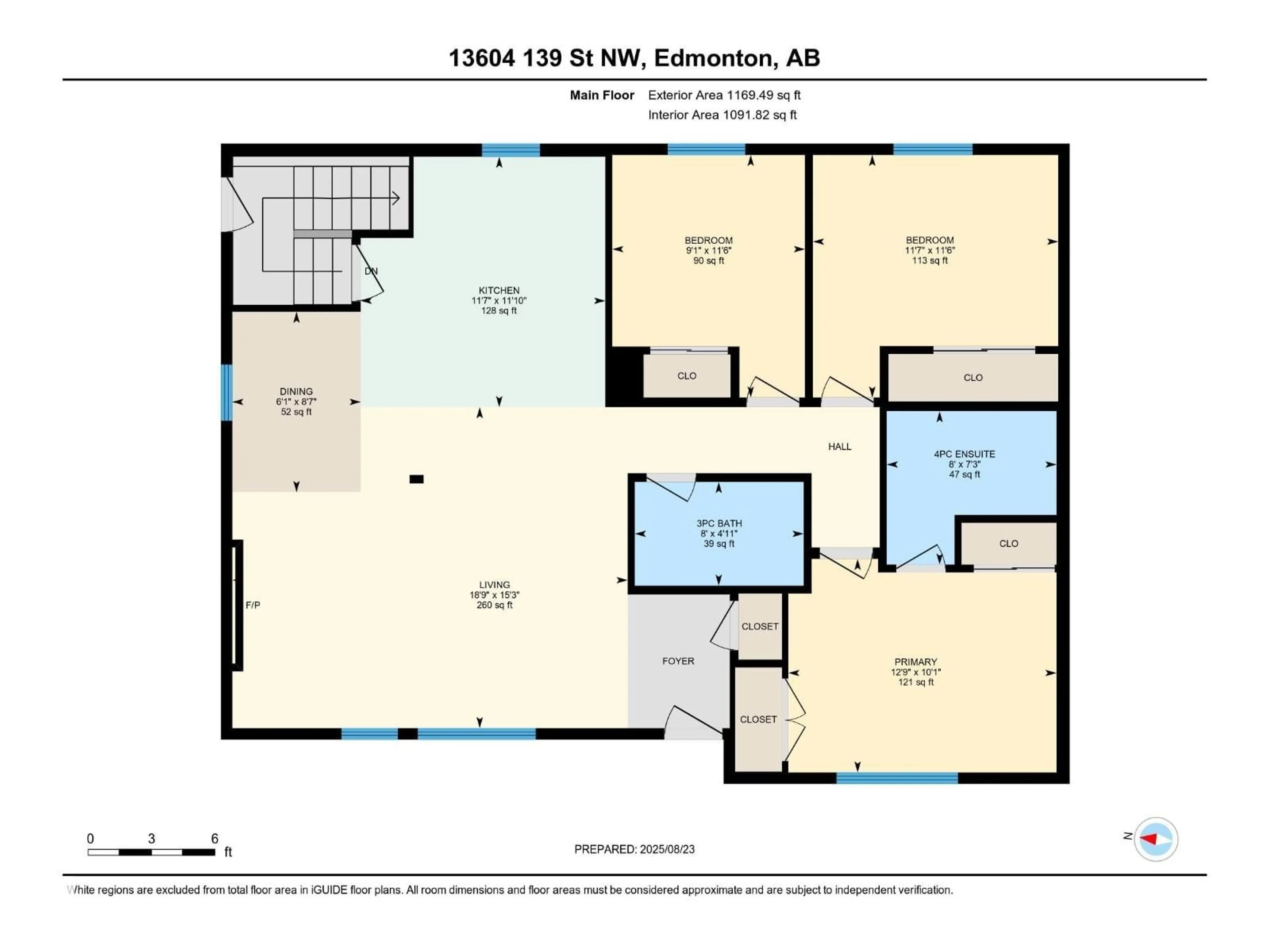 Floor plan for NW - 13604 139 ST, Edmonton Alberta T5L2C4
