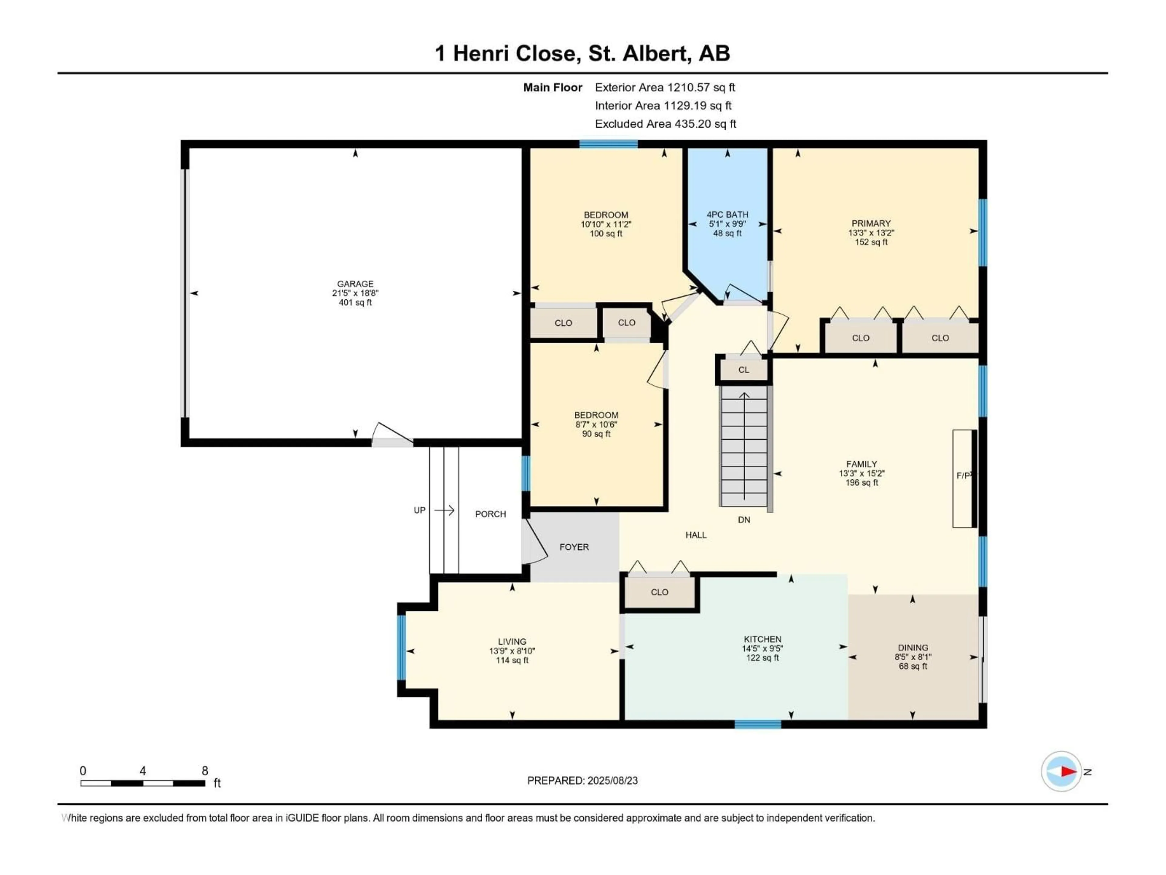 Floor plan for 1 HENRI CL, St. Albert Alberta T8N6B2