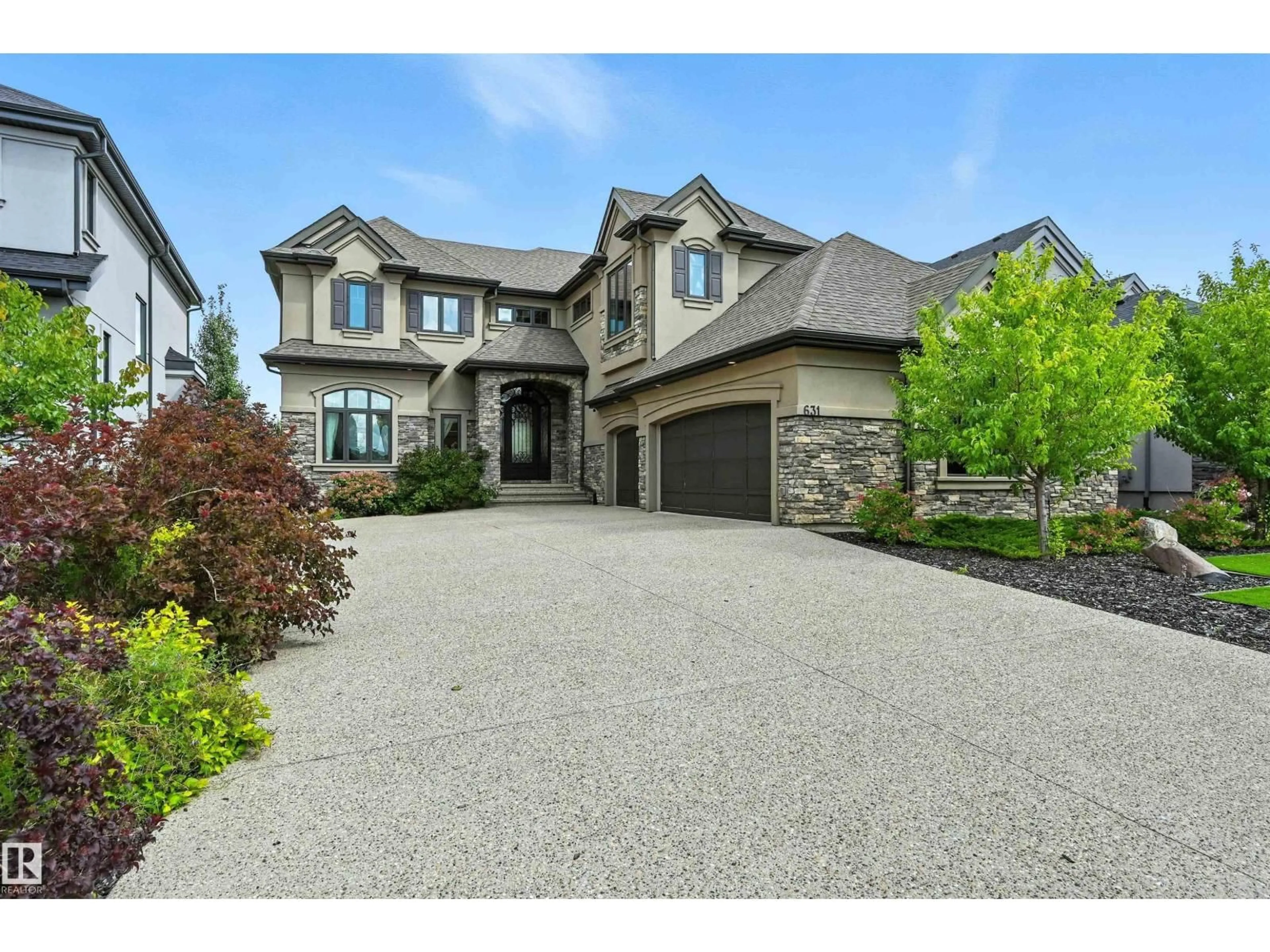 Home with brick exterior material, street for 631 HOWATT DR, Edmonton Alberta T6W2T6