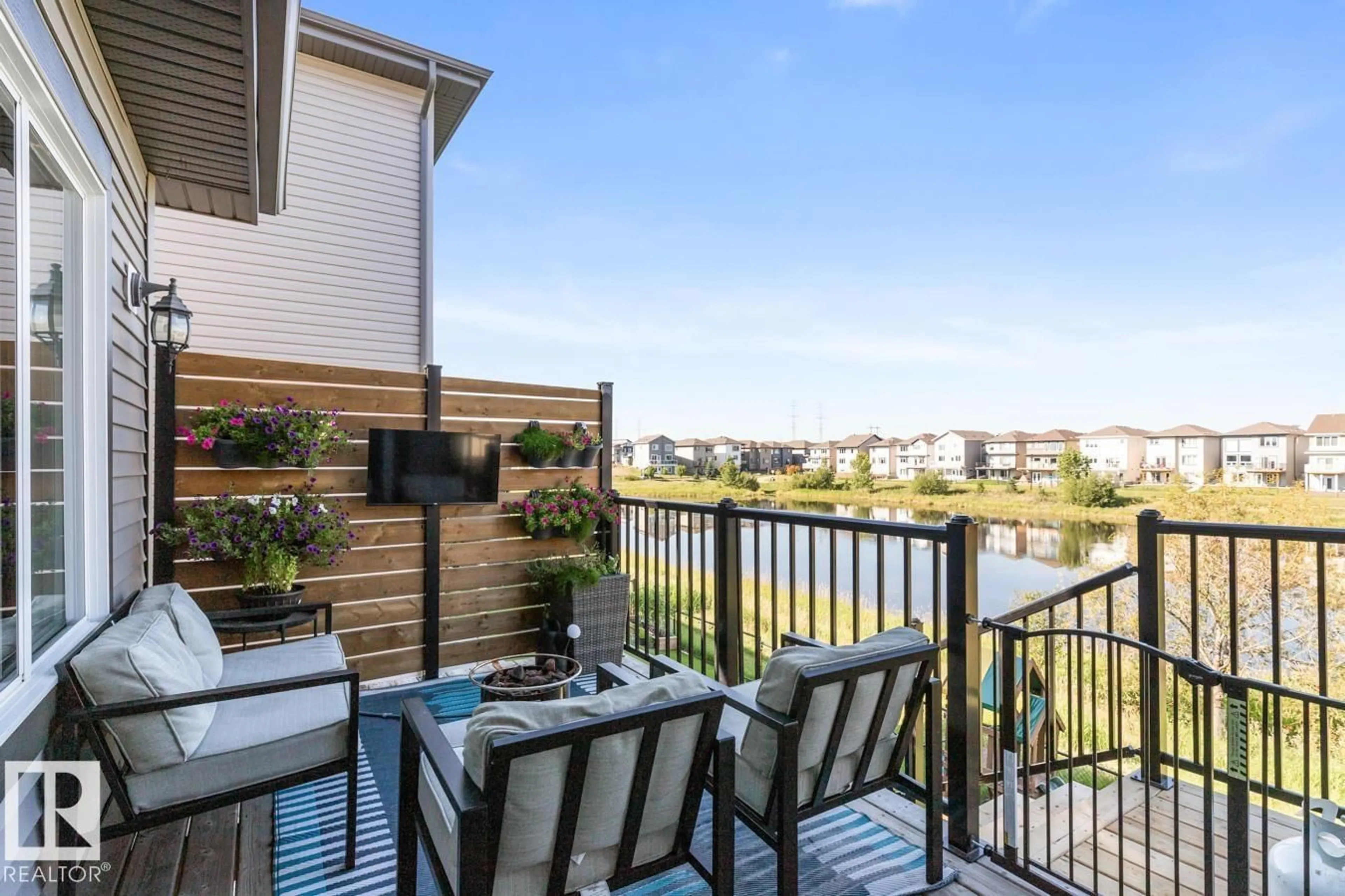 Patio, water/lake/river/ocean view for NW - 1640 25 ST, Edmonton Alberta T6T2H6