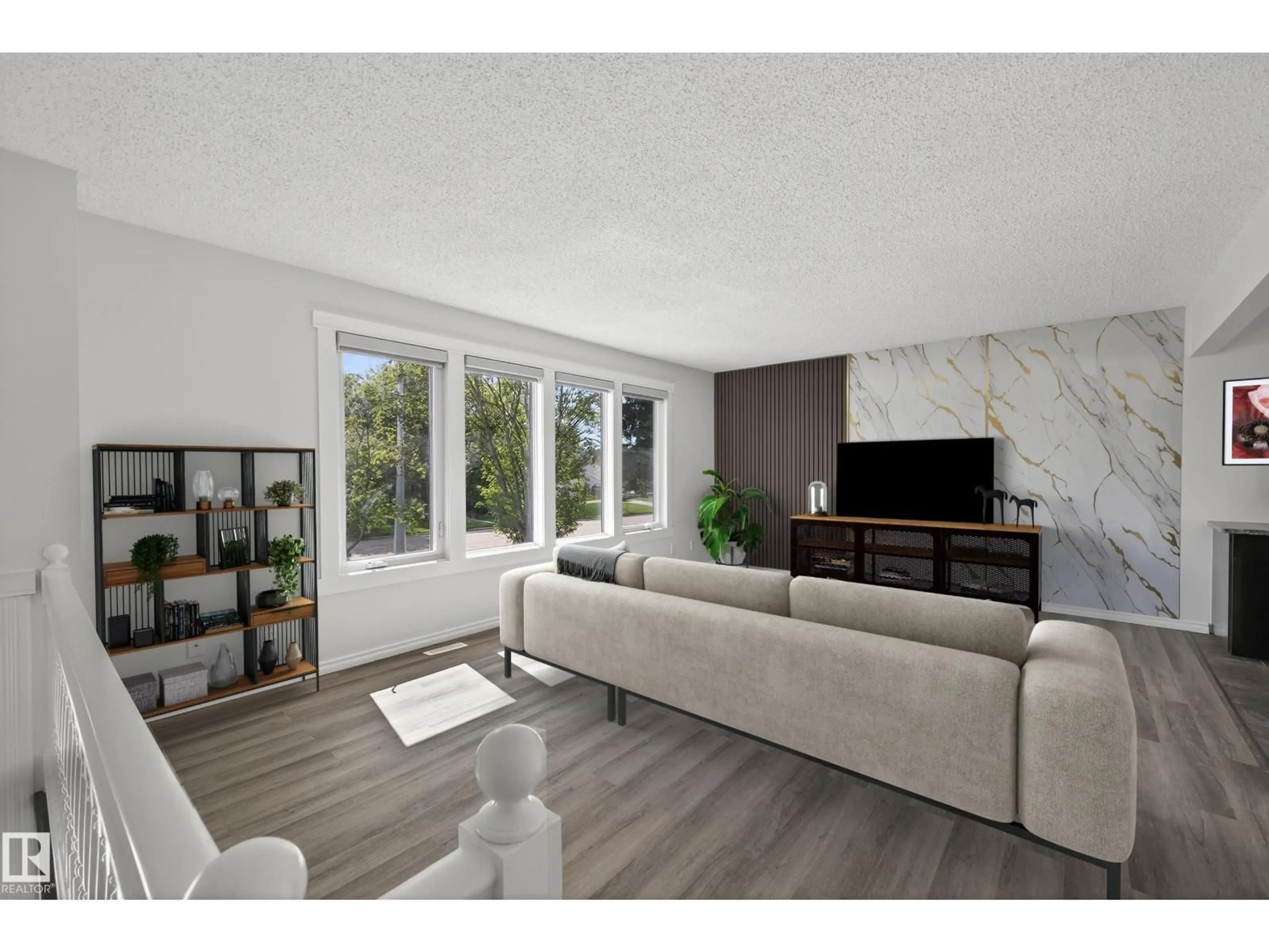 Living room with furniture, unknown for 4402 42B AV, Leduc Alberta T9E4R9